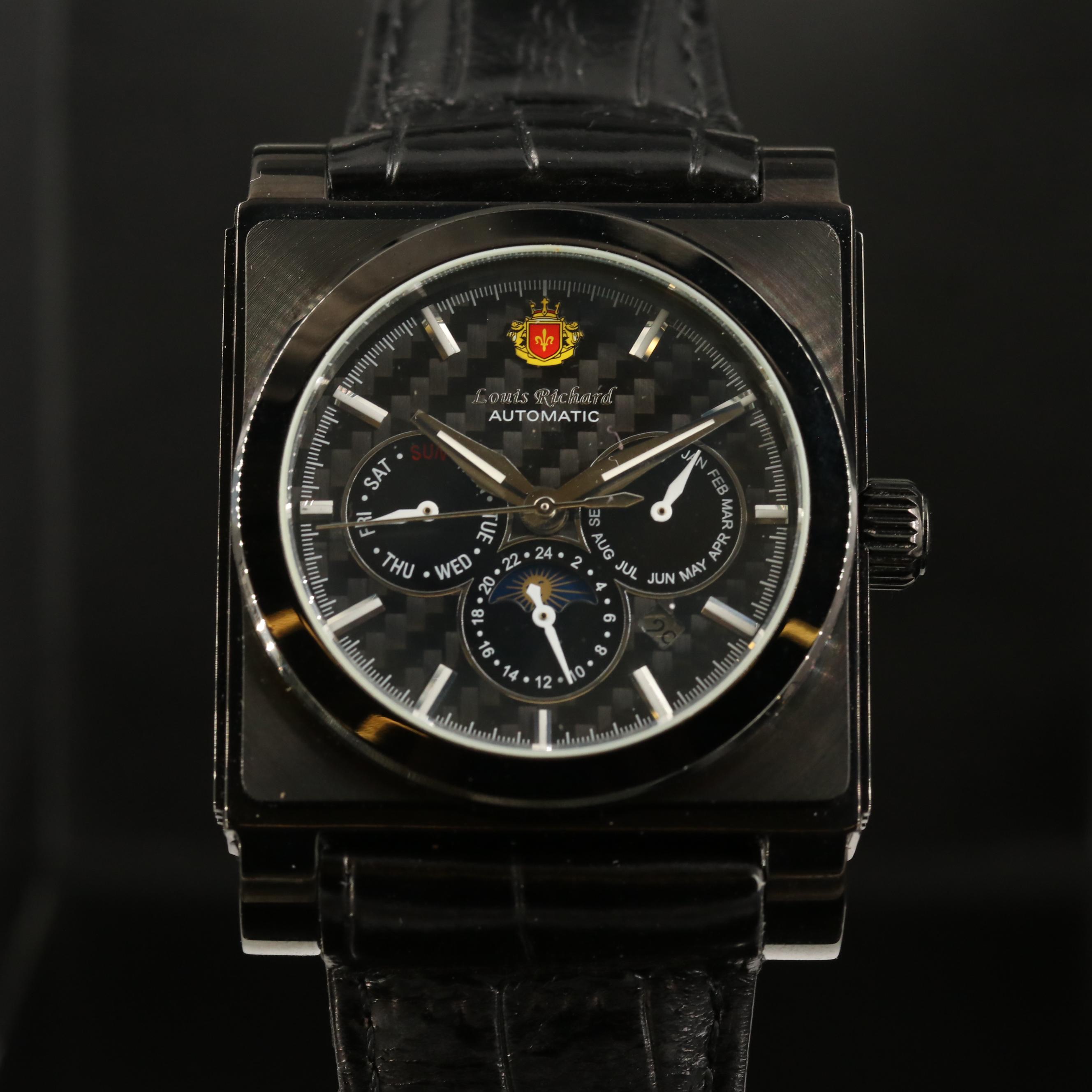 Louis Richard Triple Calendar Stainless Steel Automatic Watch