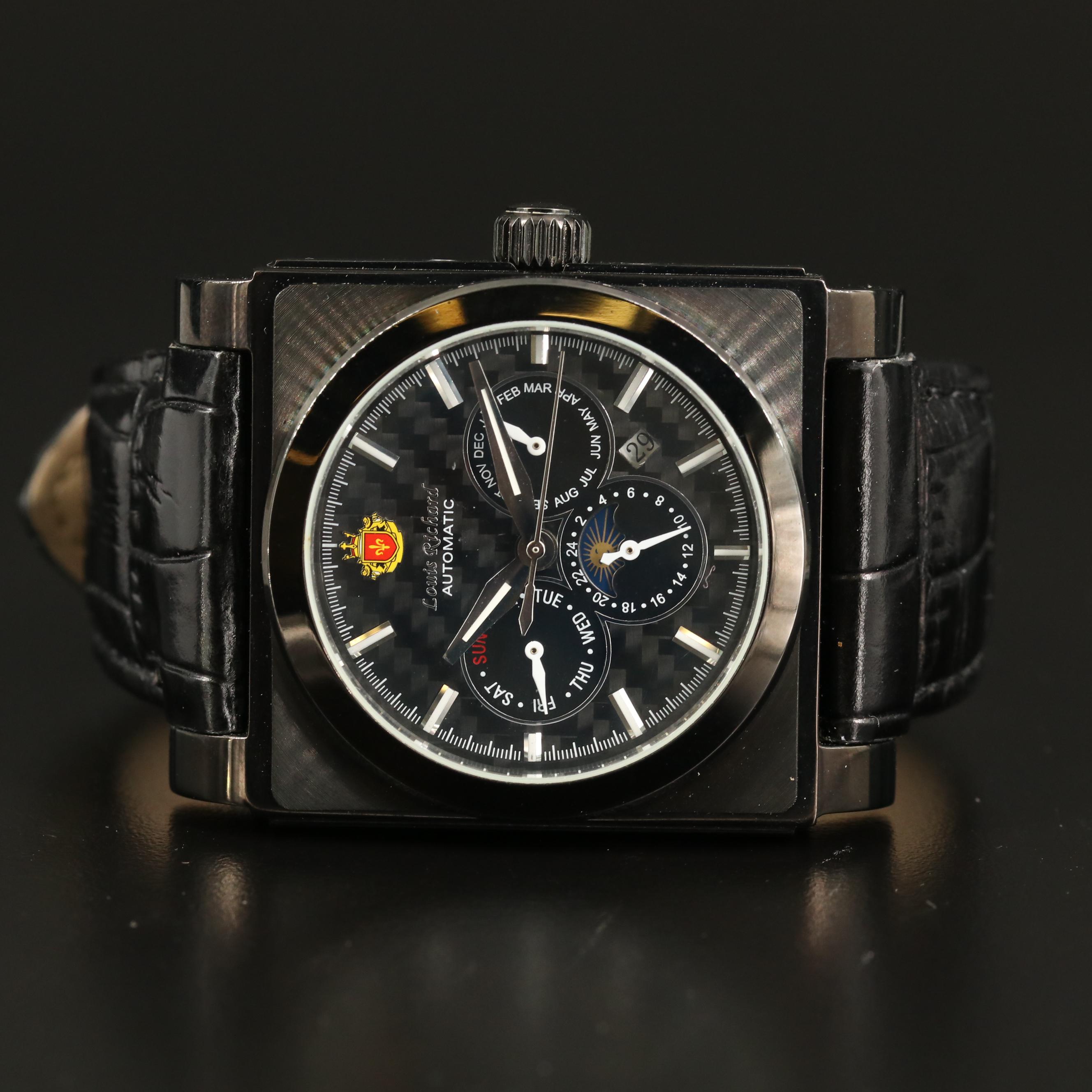 Louis Richard Triple Calendar Stainless Steel Automatic Watch