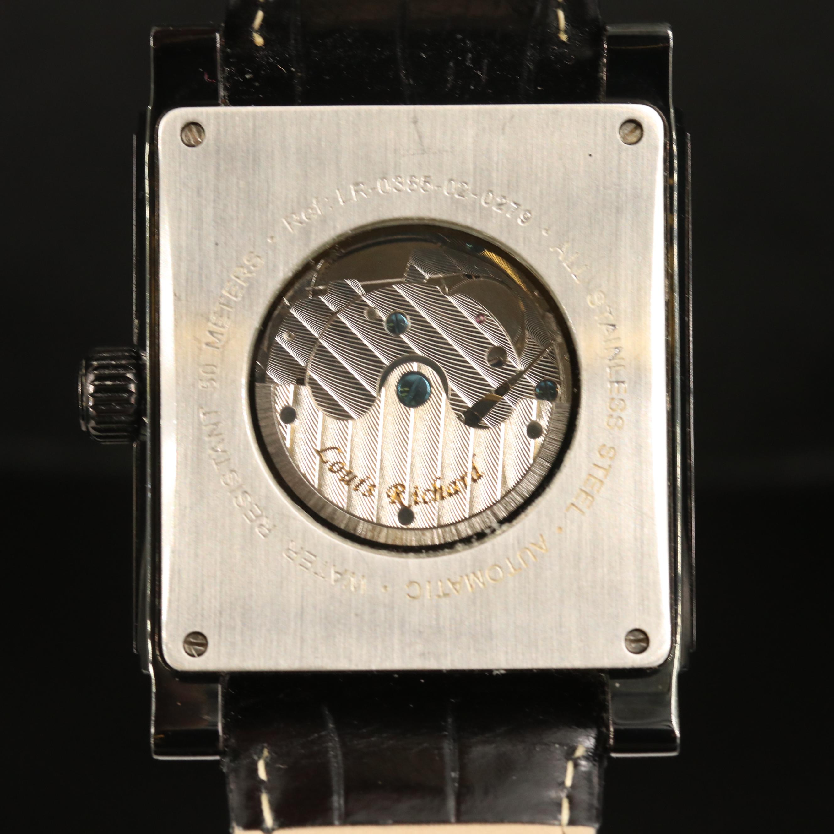 Louis Richard Triple Calendar Stainless Steel Automatic Watch