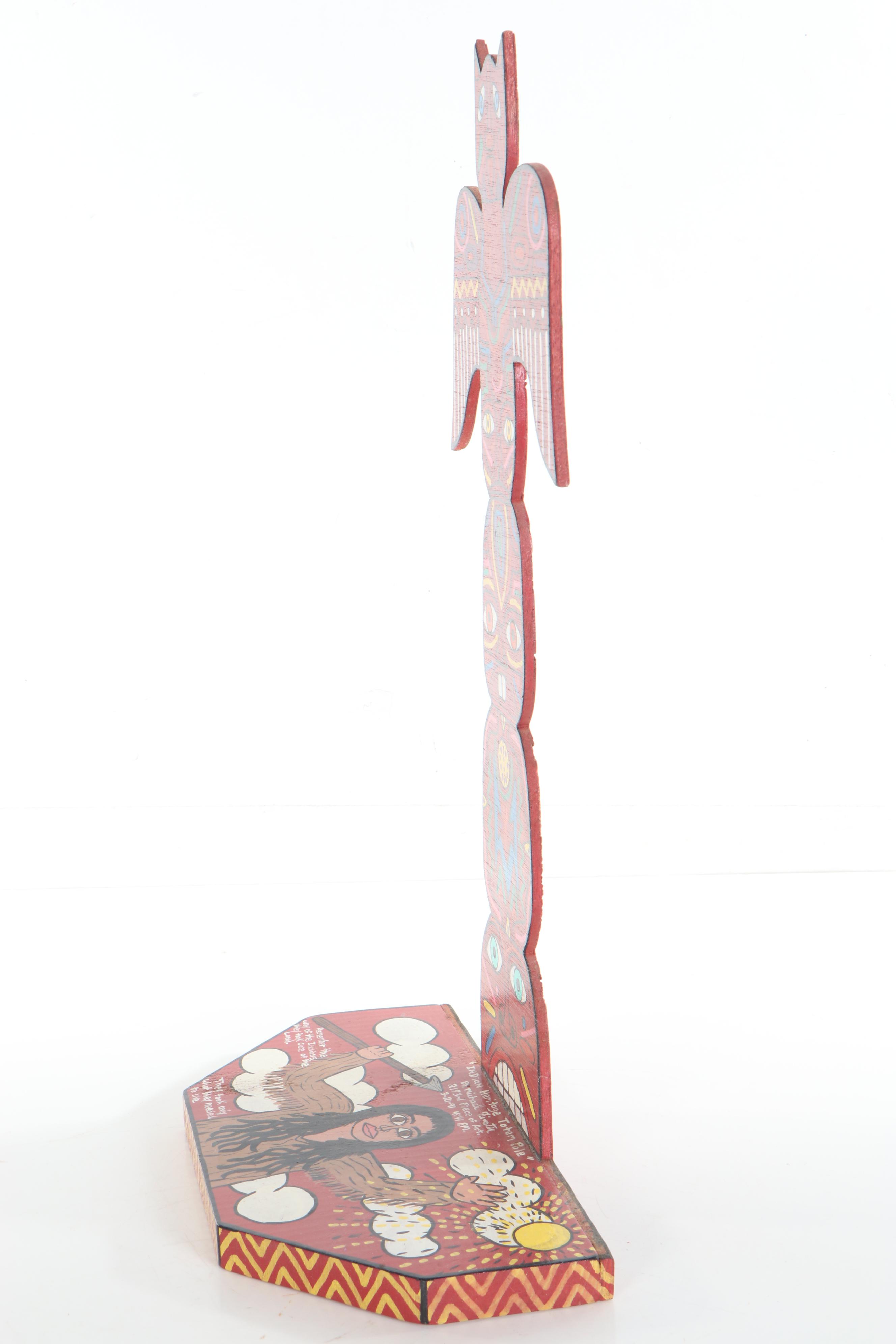 Michael Finster Folk Art Wood Cut-Out Sculpture, 1991