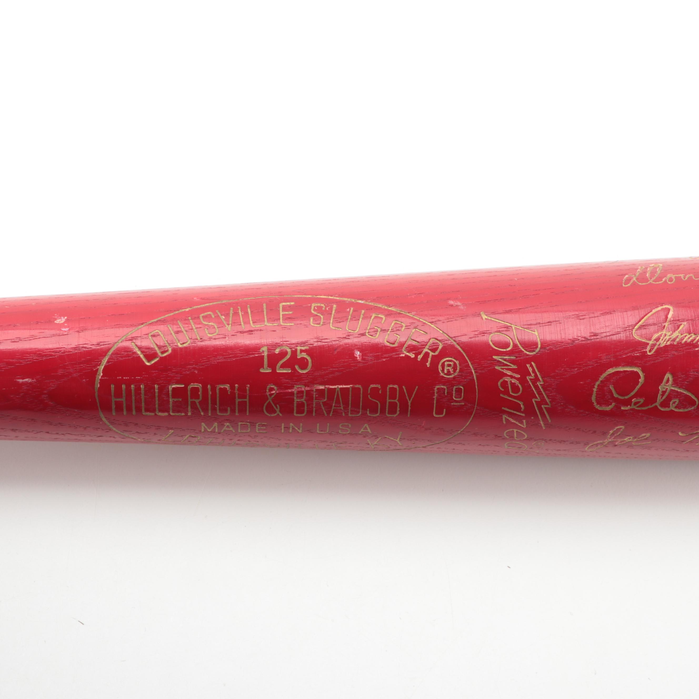 1976 Cincinnati Reds Louisville Slugger "World Champions" Replica Signatures Bat