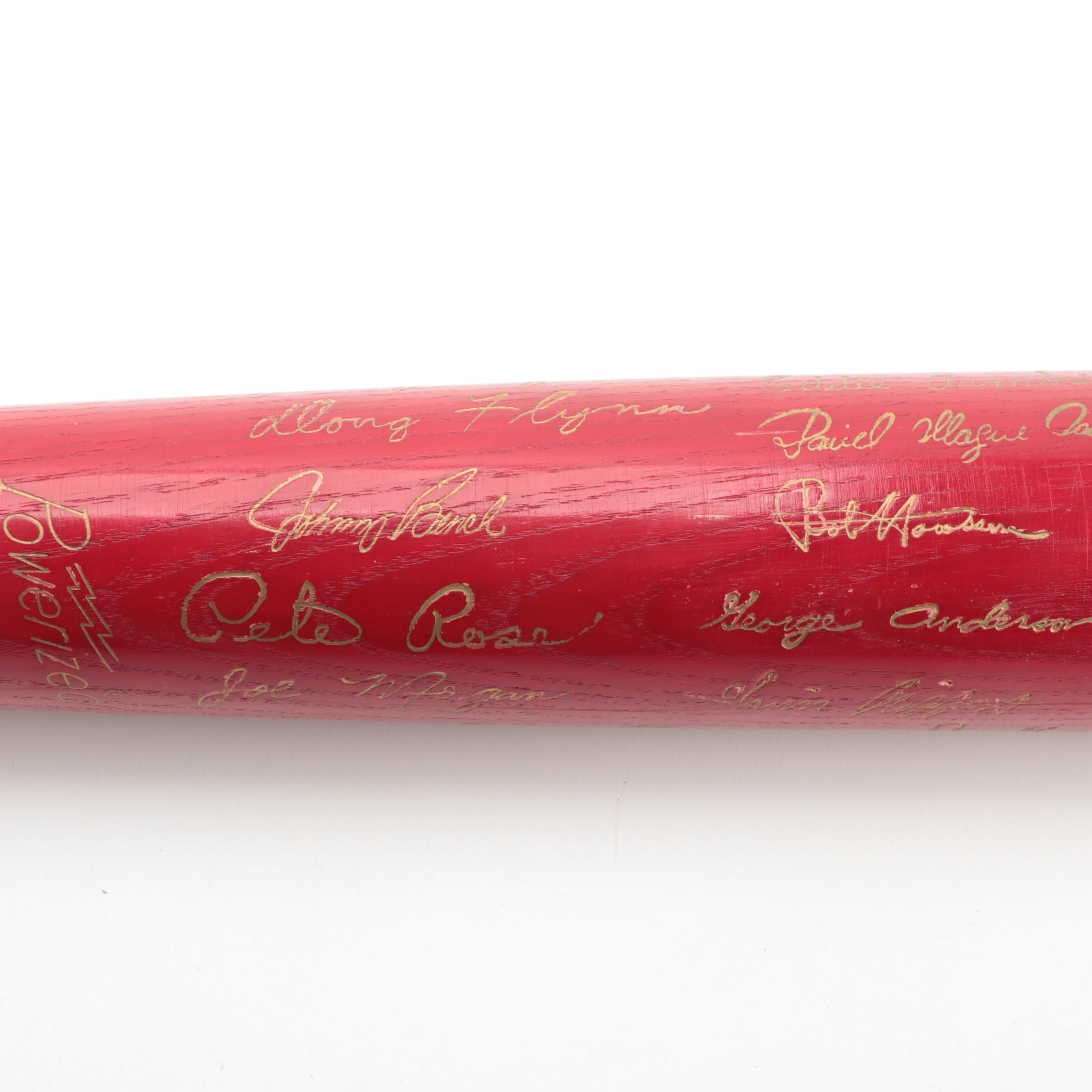 1976 Cincinnati Reds Louisville Slugger "World Champions" Replica Signatures Bat