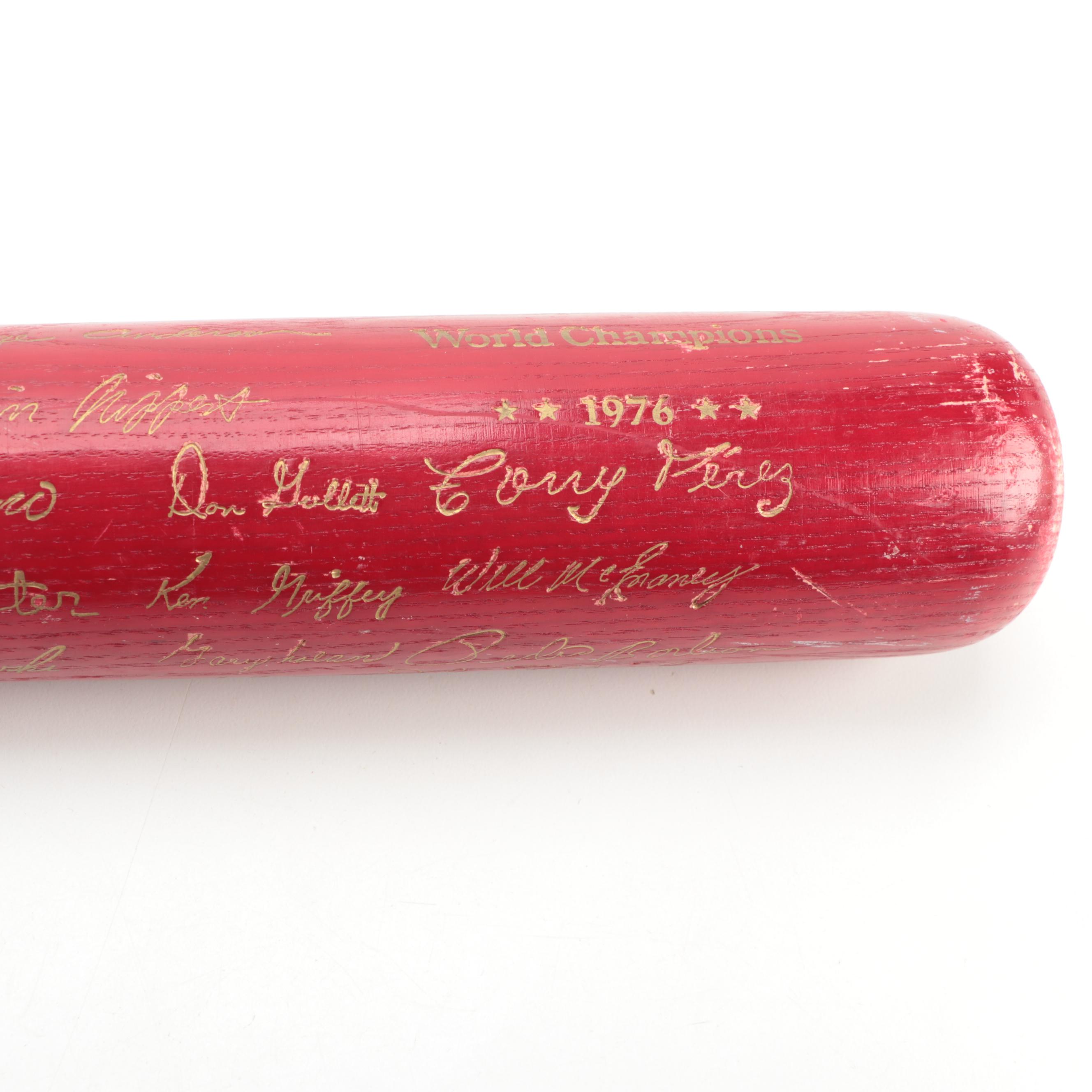 1976 Cincinnati Reds Louisville Slugger "World Champions" Replica Signatures Bat