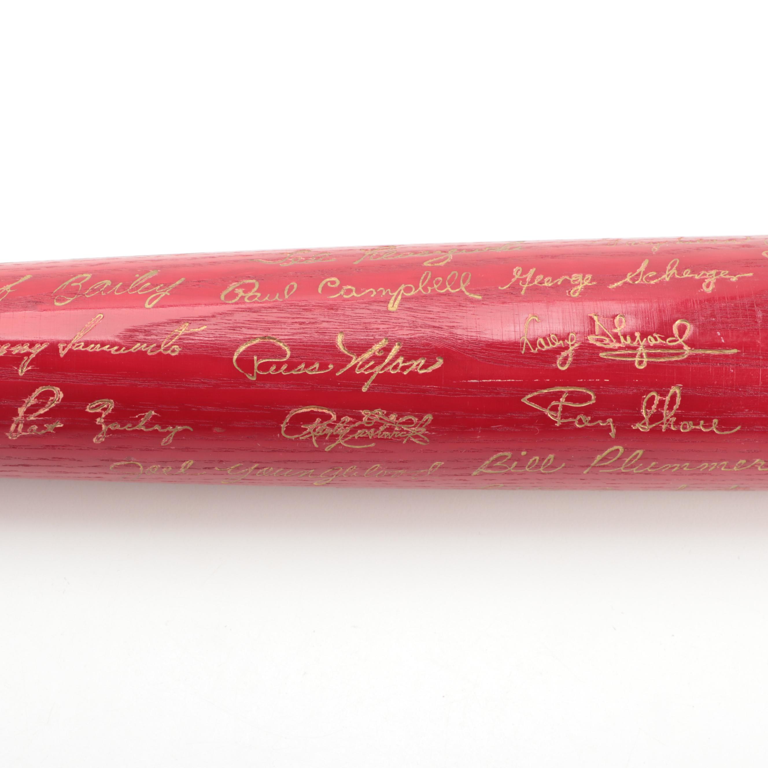 1976 Cincinnati Reds Louisville Slugger "World Champions" Replica Signatures Bat