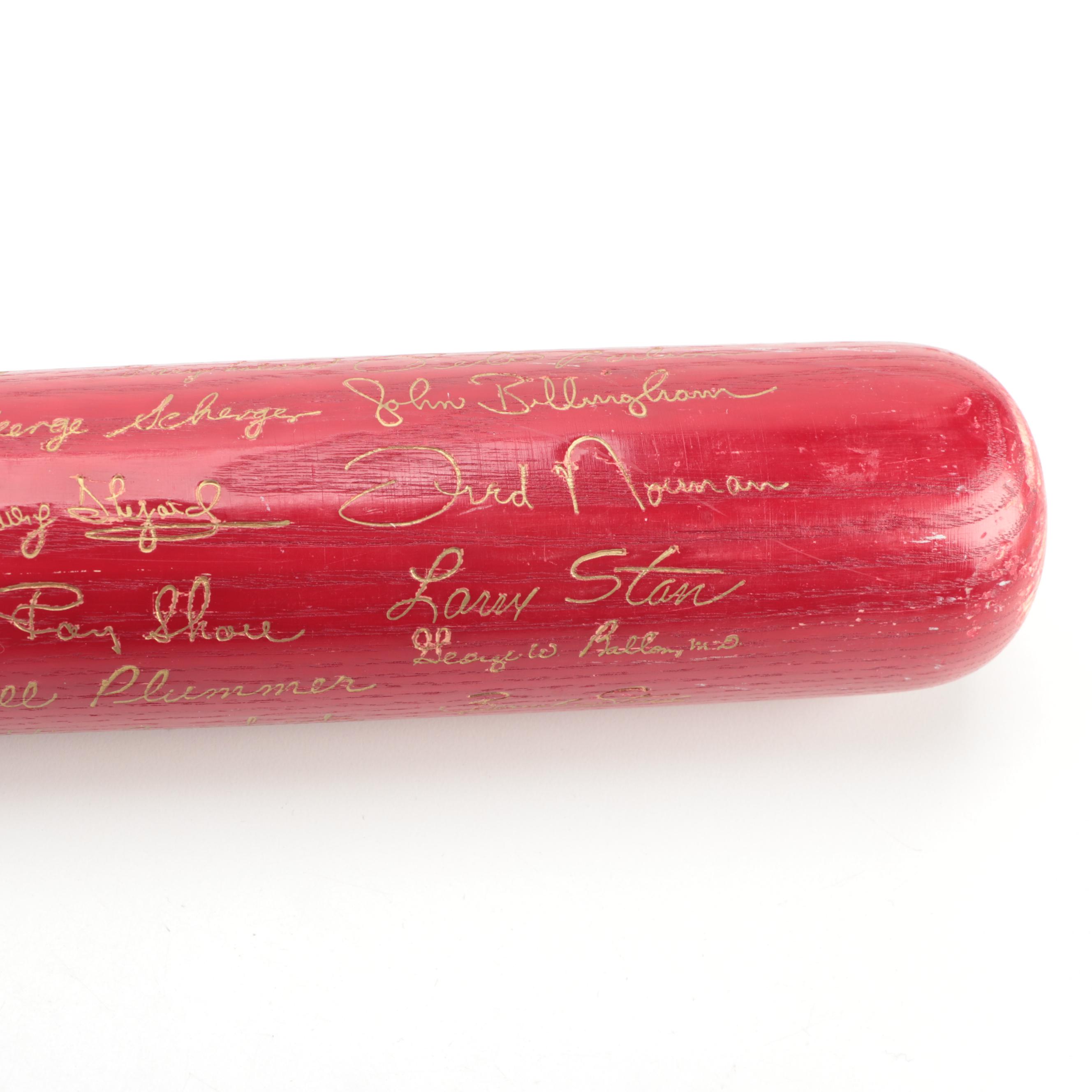 1976 Cincinnati Reds Louisville Slugger "World Champions" Replica Signatures Bat