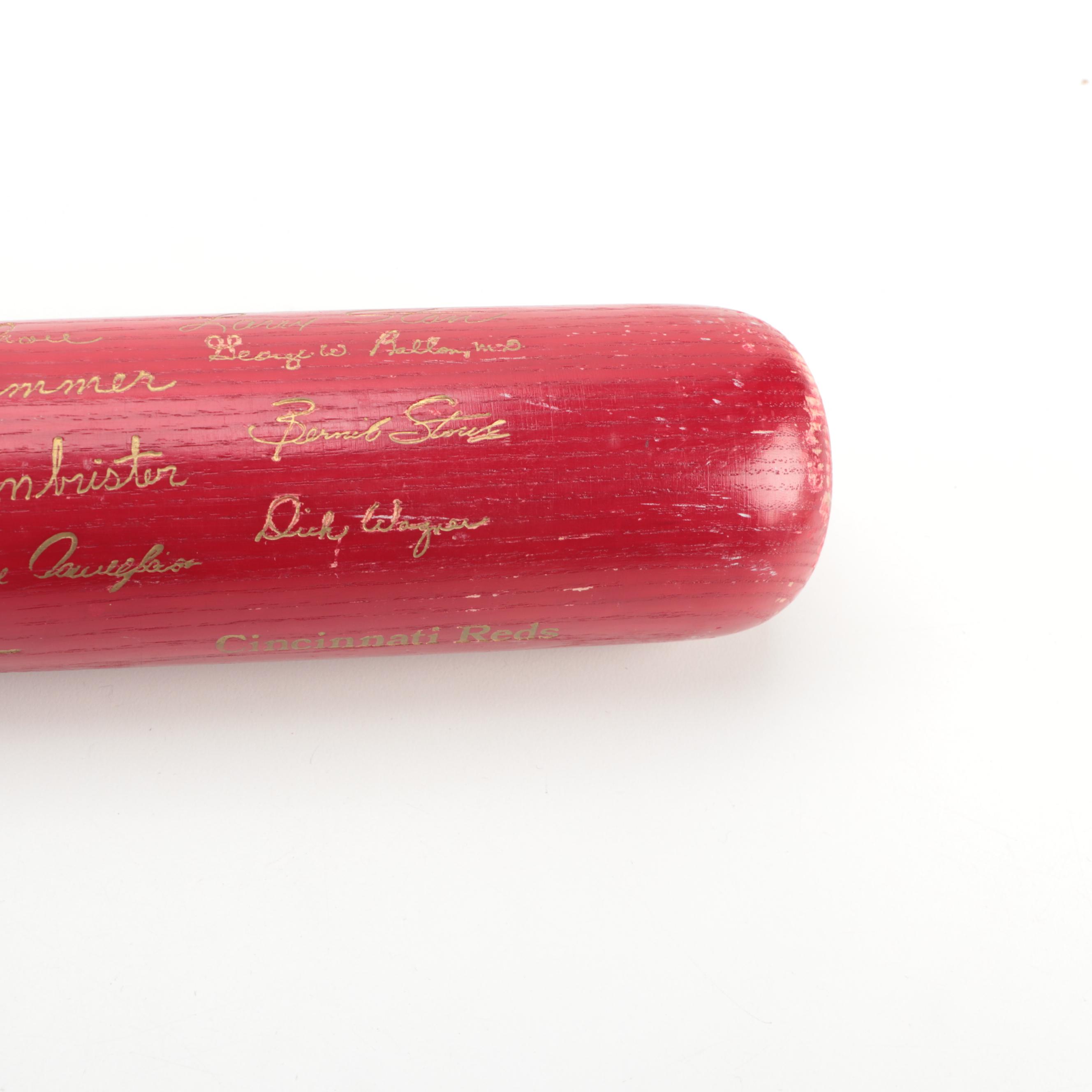 1976 Cincinnati Reds Louisville Slugger "World Champions" Replica Signatures Bat