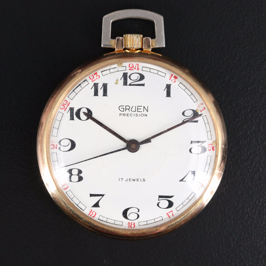 Gruen Precision Swiss Pocket Watch