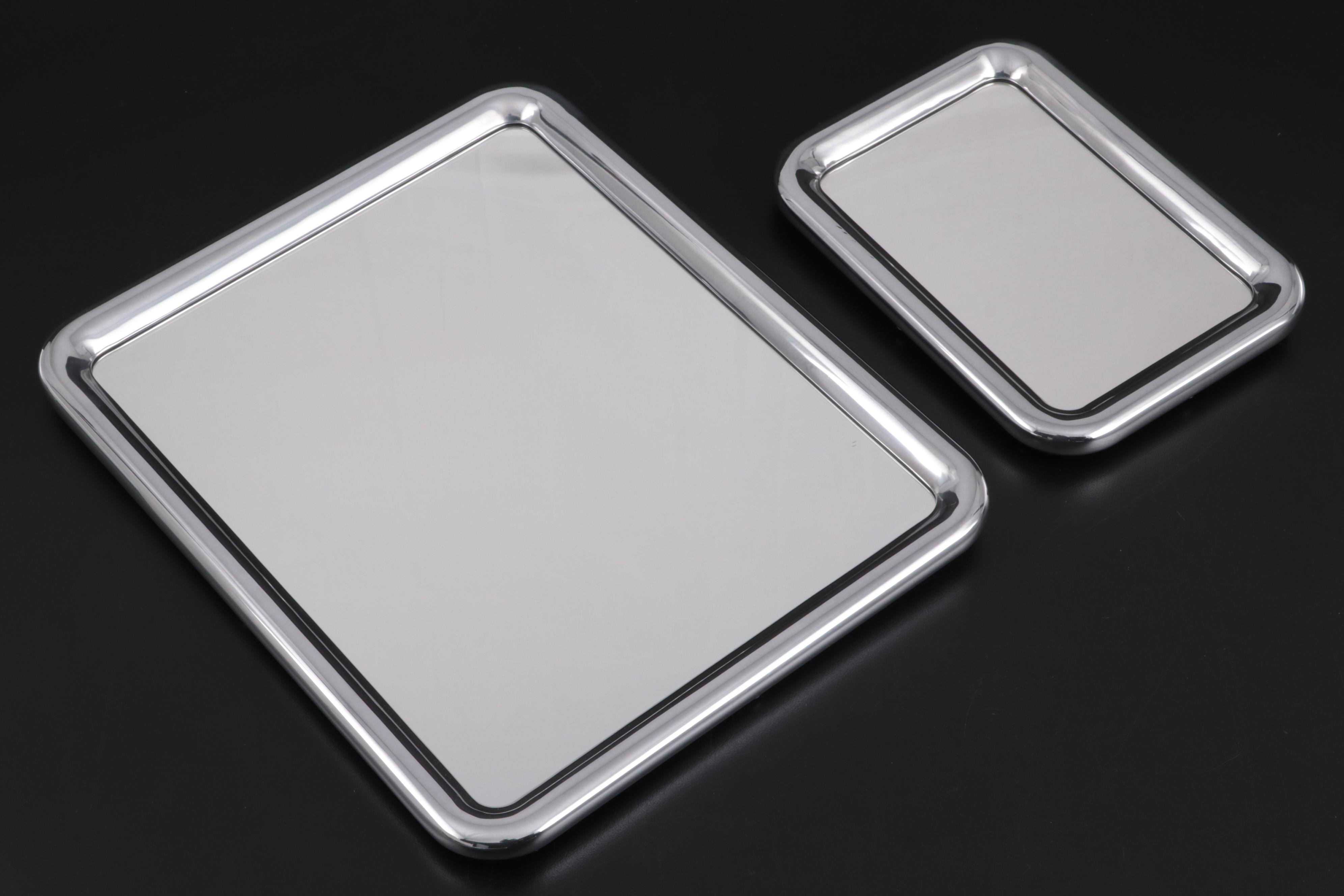 Georg Jensen "Tableau" Tabletop Mirrors with "Urkiola" Candlestick Holders