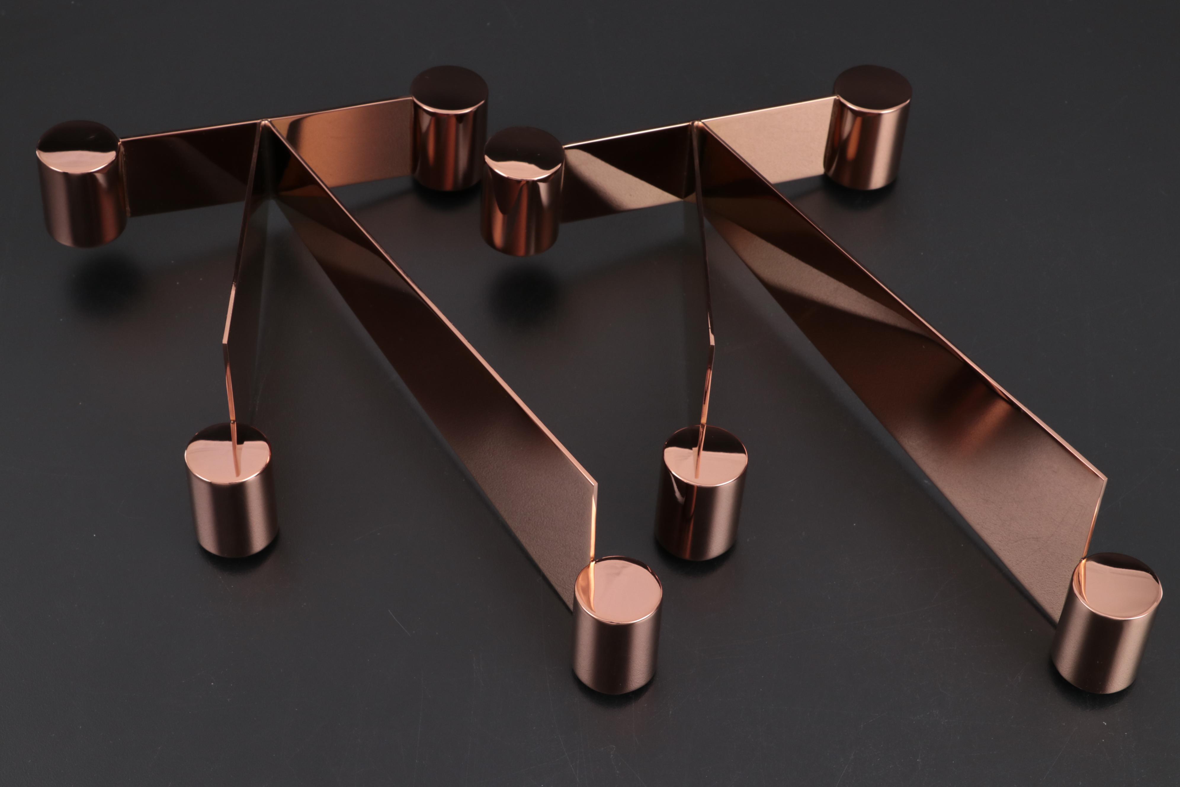 Georg Jensen "Tableau" Tabletop Mirrors with "Urkiola" Candlestick Holders