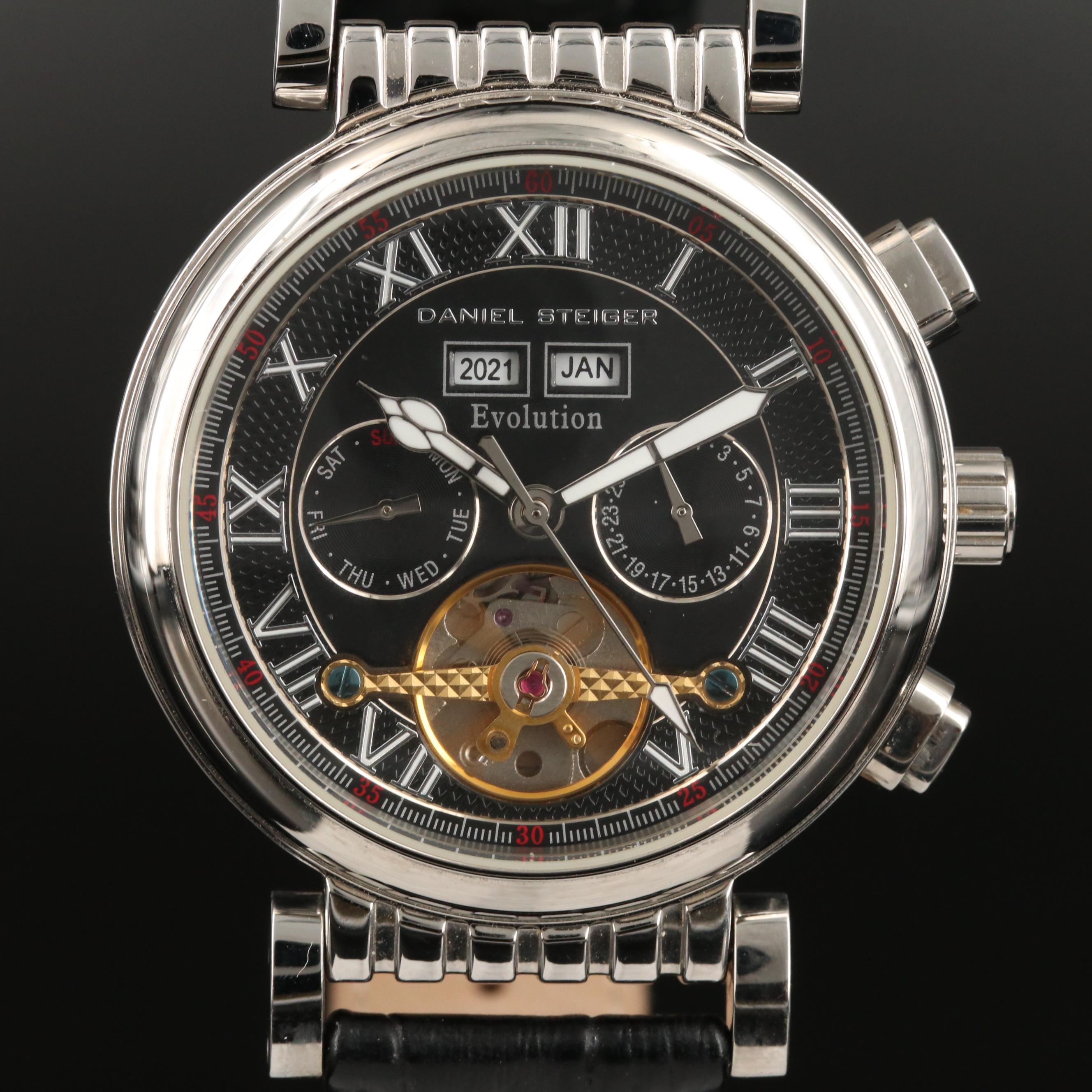 Daniel Steiger Evolution Calendar Stainless Steel Automatic Watch