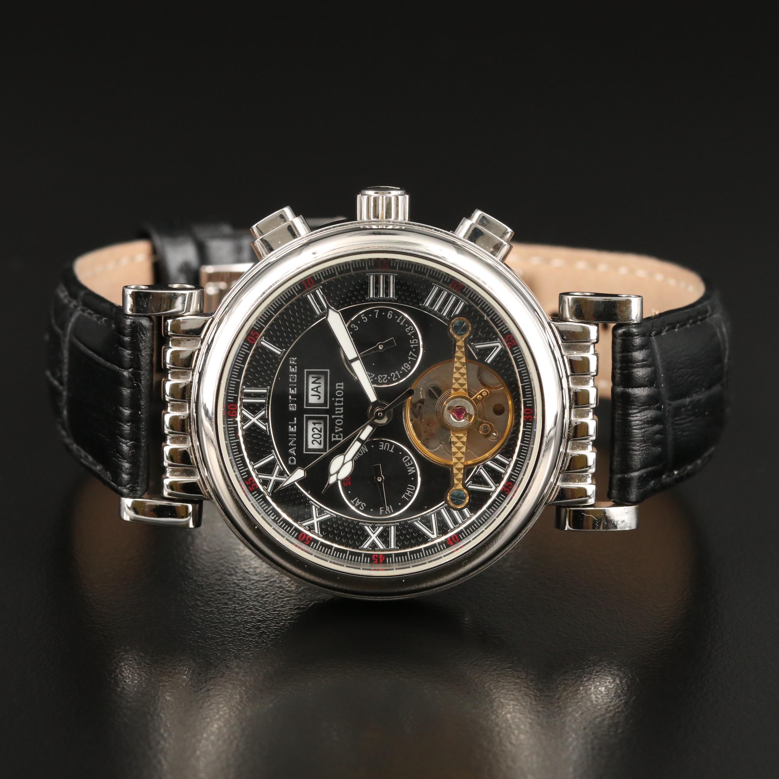 Daniel Steiger Evolution Calendar Stainless Steel Automatic Watch