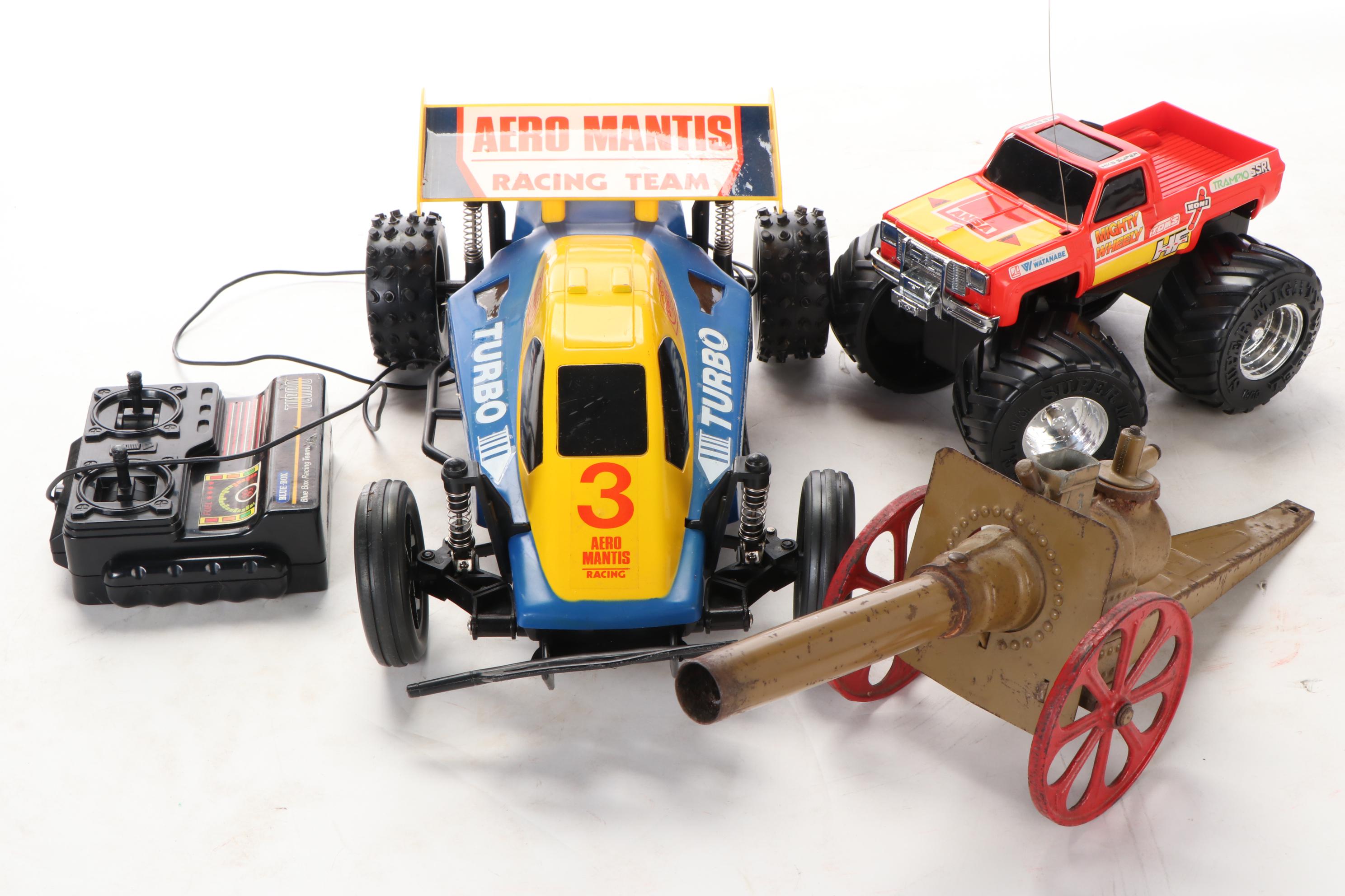 Remote Control and Battery Powered Vehicles Including Tonka and Tootsietoy