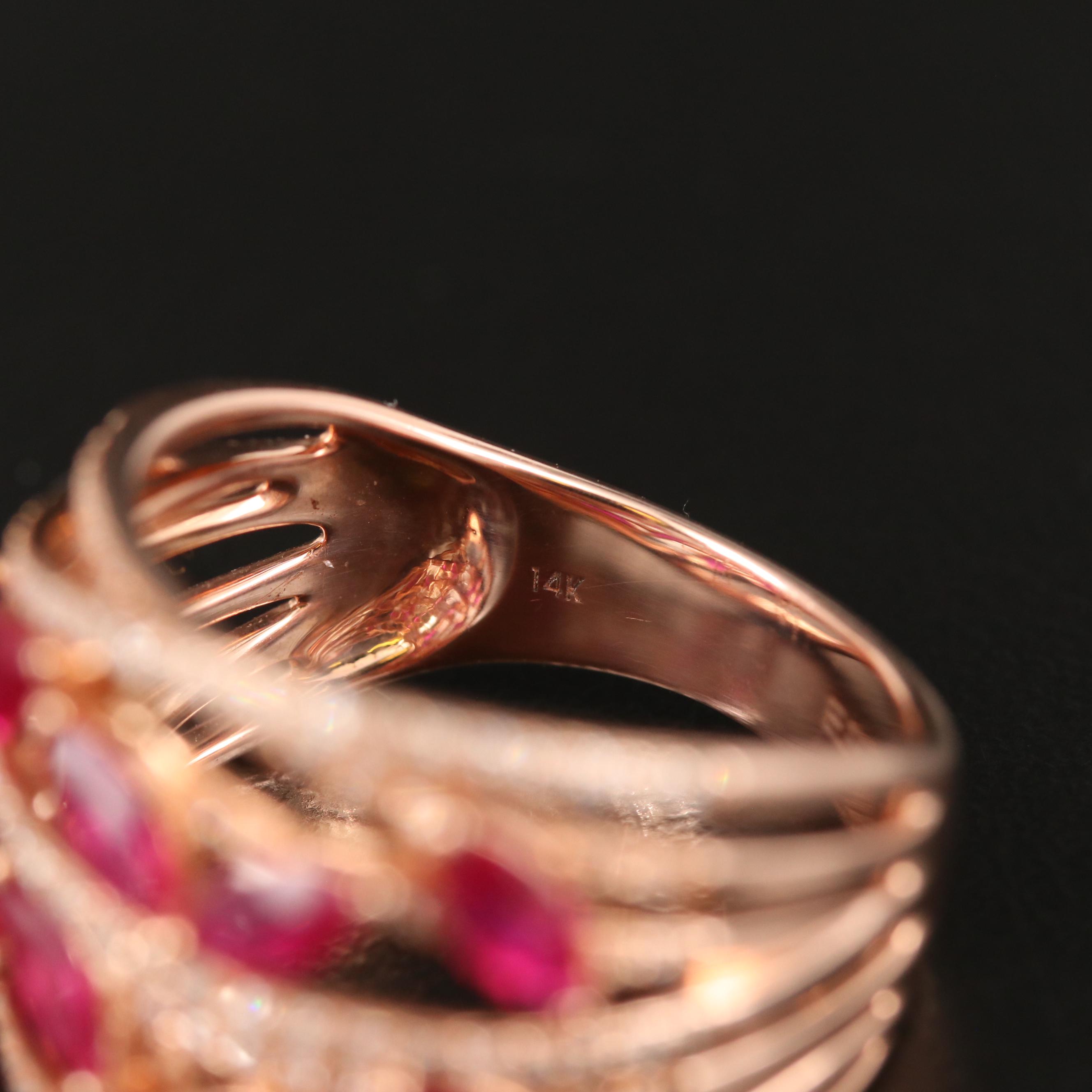 EFFY 14K Ruby and Diamond Ring