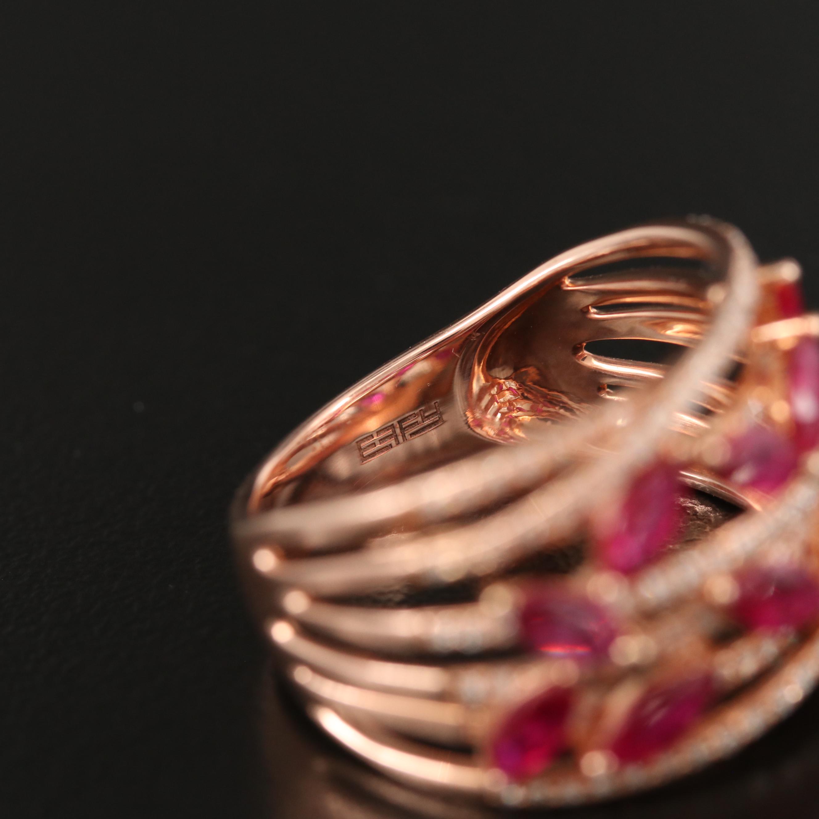 EFFY 14K Ruby and Diamond Ring