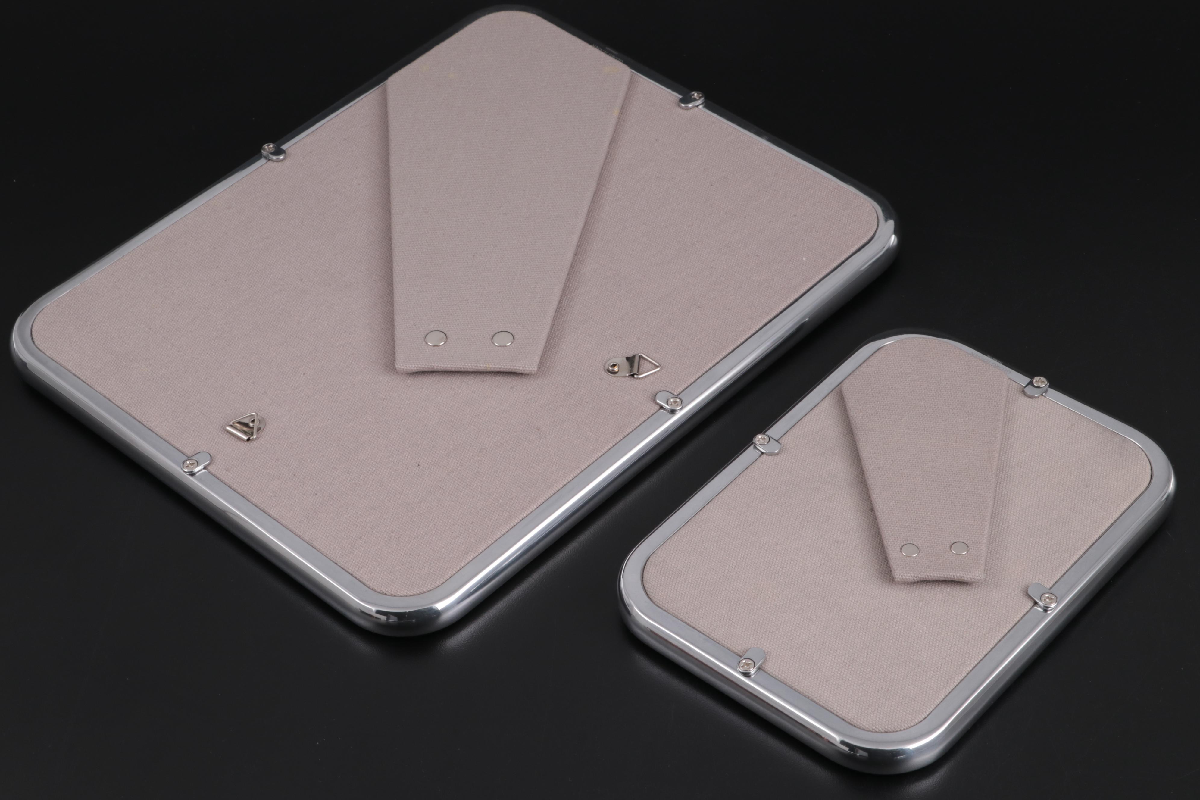 Georg Jensen "Tableau" Tabletop Mirrors with "Urkiola" Candlestick Holders