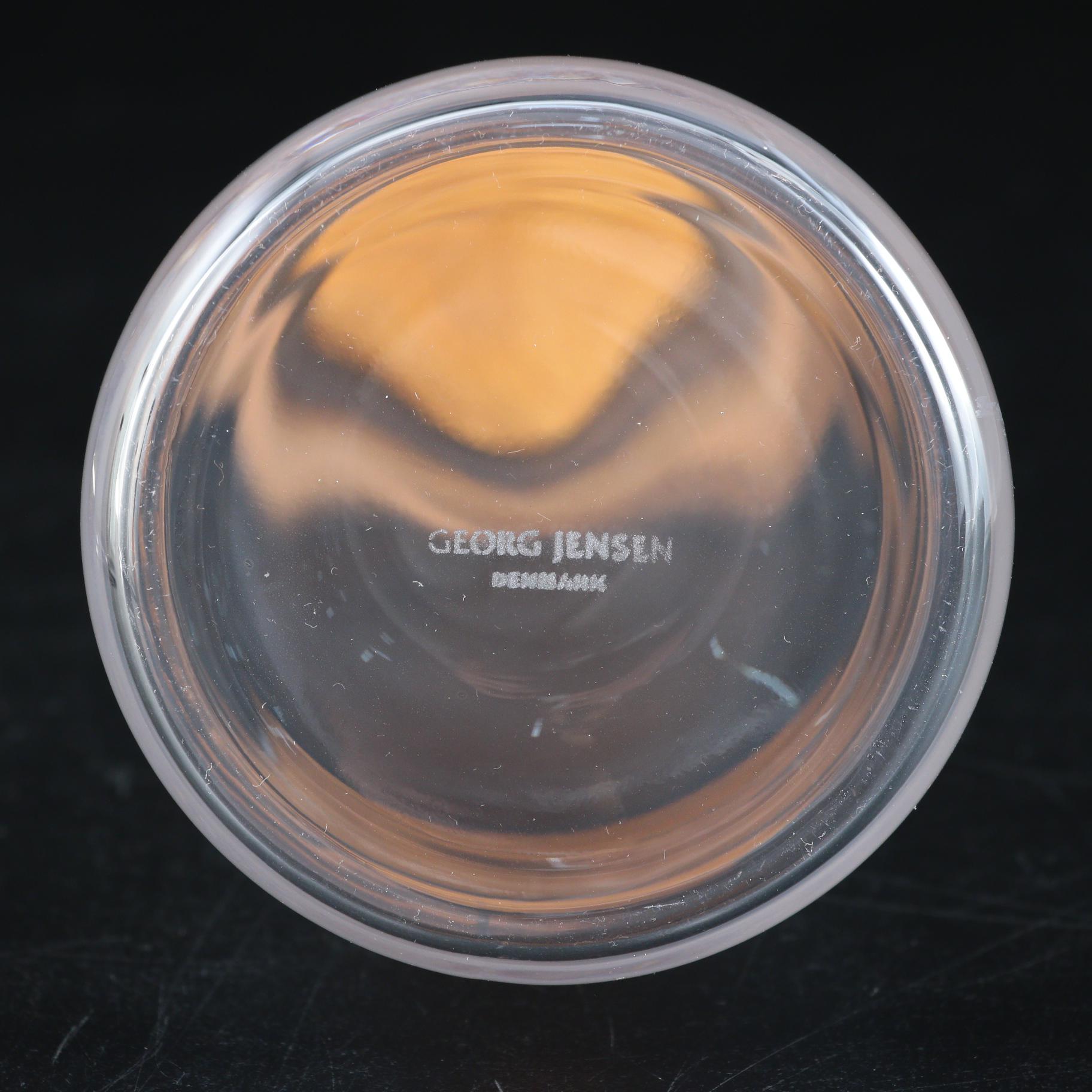 Georg Jensen "Barbry" Glass Carafes, Wood Pepper Grinder and Cheese Knives