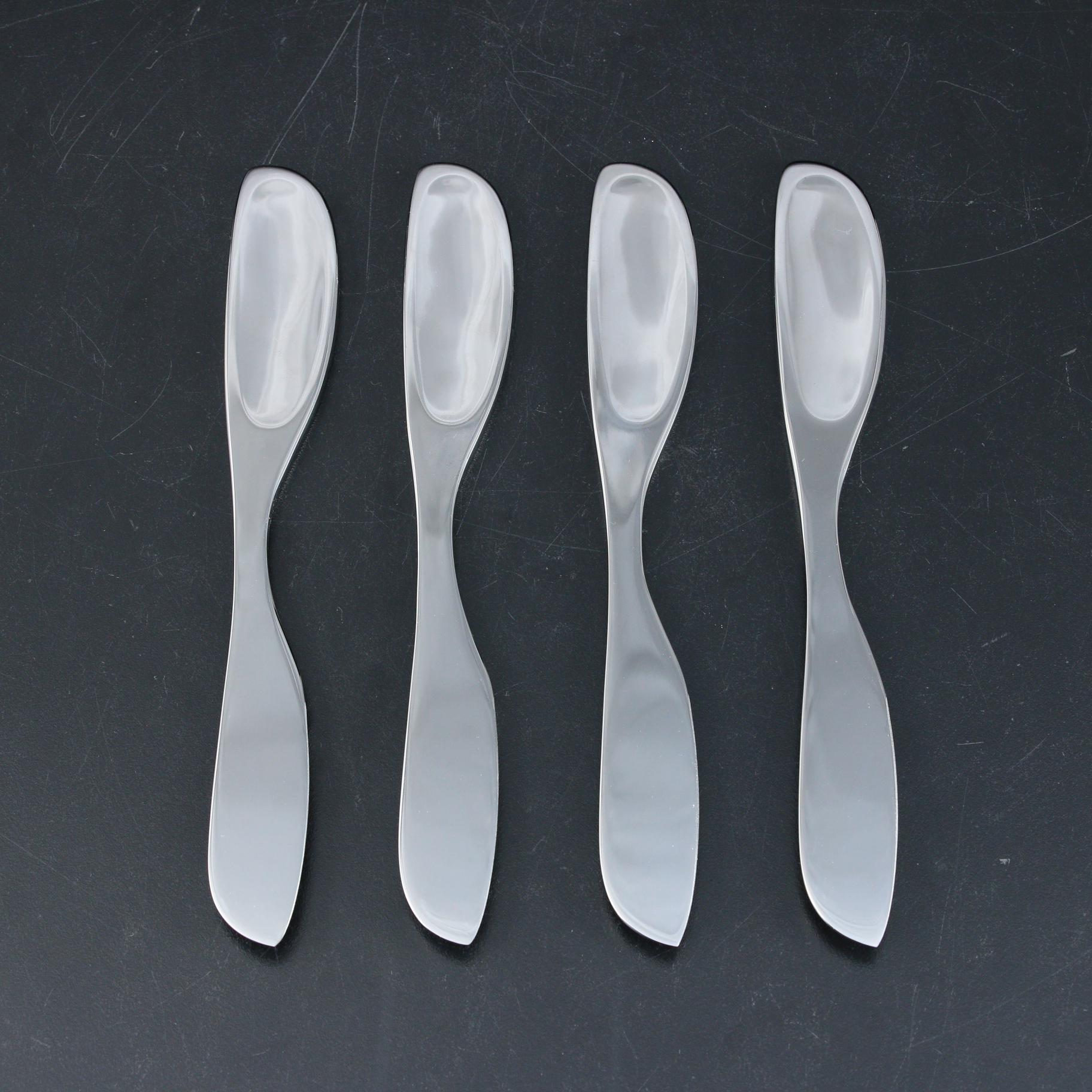 Georg Jensen "Barbry" Glass Carafes, Wood Pepper Grinder and Cheese Knives