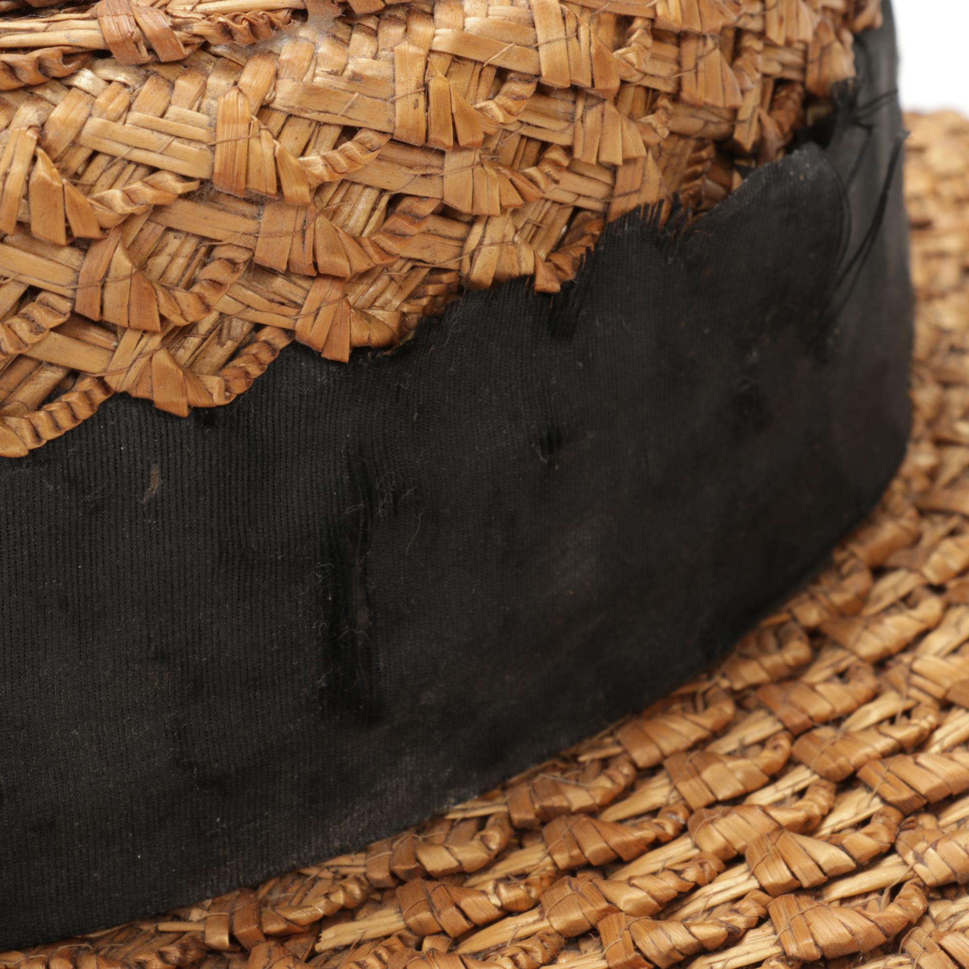Men's Lincoln, Begg, and Colombia Woven Straw Boater Hats
