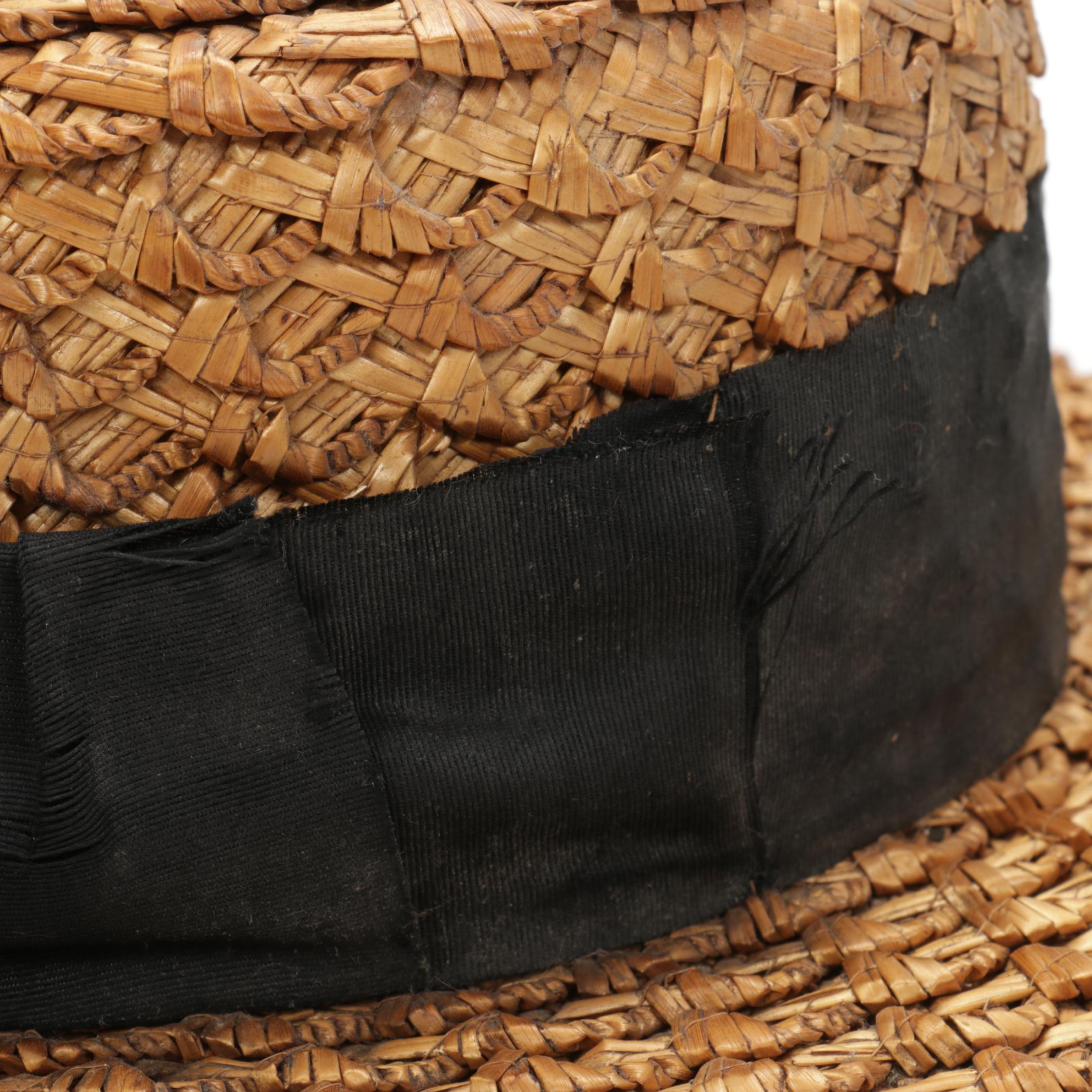 Men's Lincoln, Begg, and Colombia Woven Straw Boater Hats