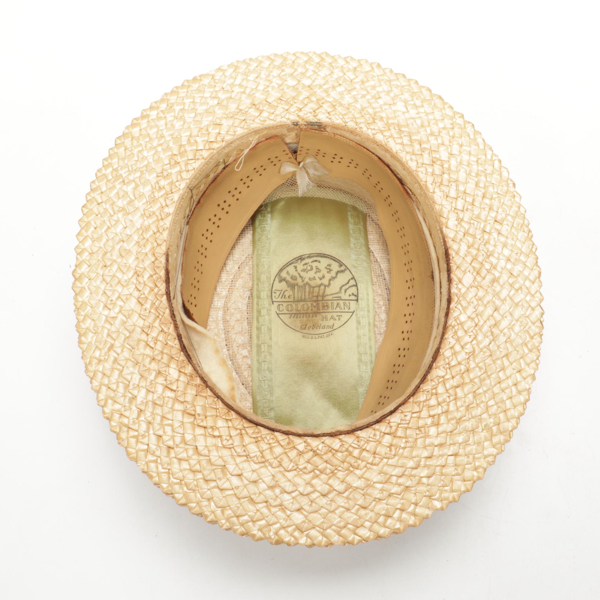 Men's Rossley, Korn, and The Columbian Woven Straw Boater Hats