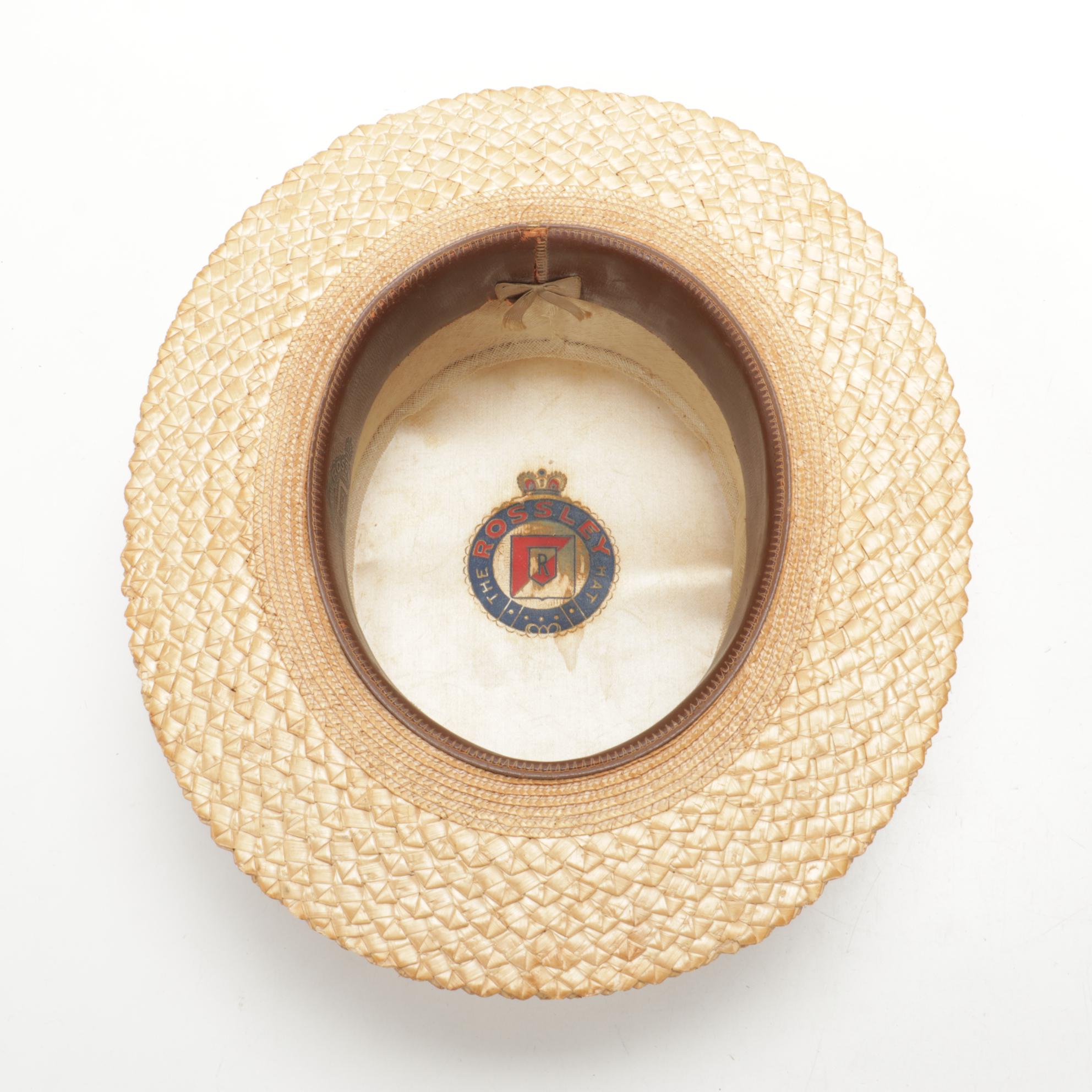 Men's Rossley, Korn, and The Columbian Woven Straw Boater Hats