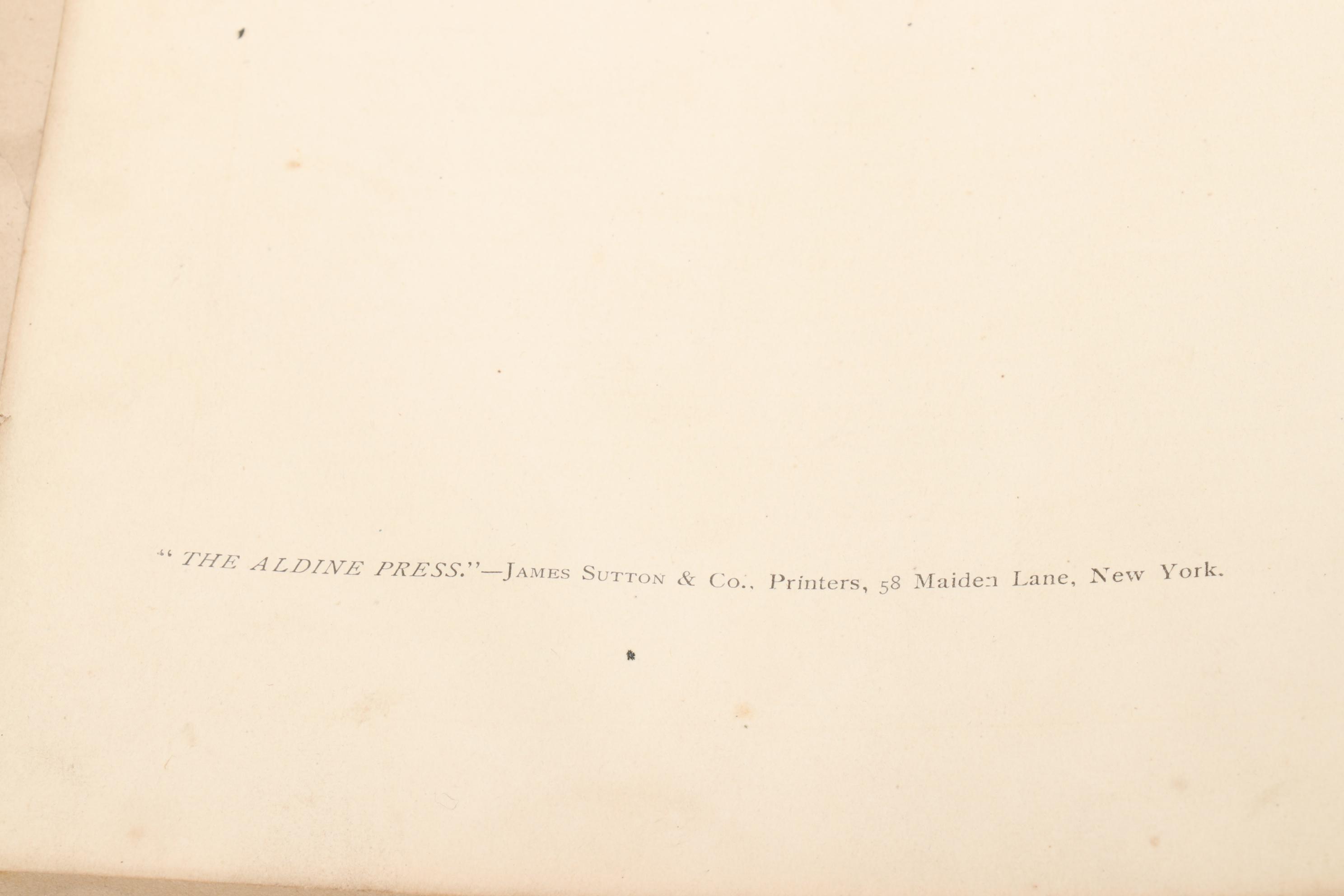 "The Aldine" Art Journal Bound Volumes V and VI, 1872–1873