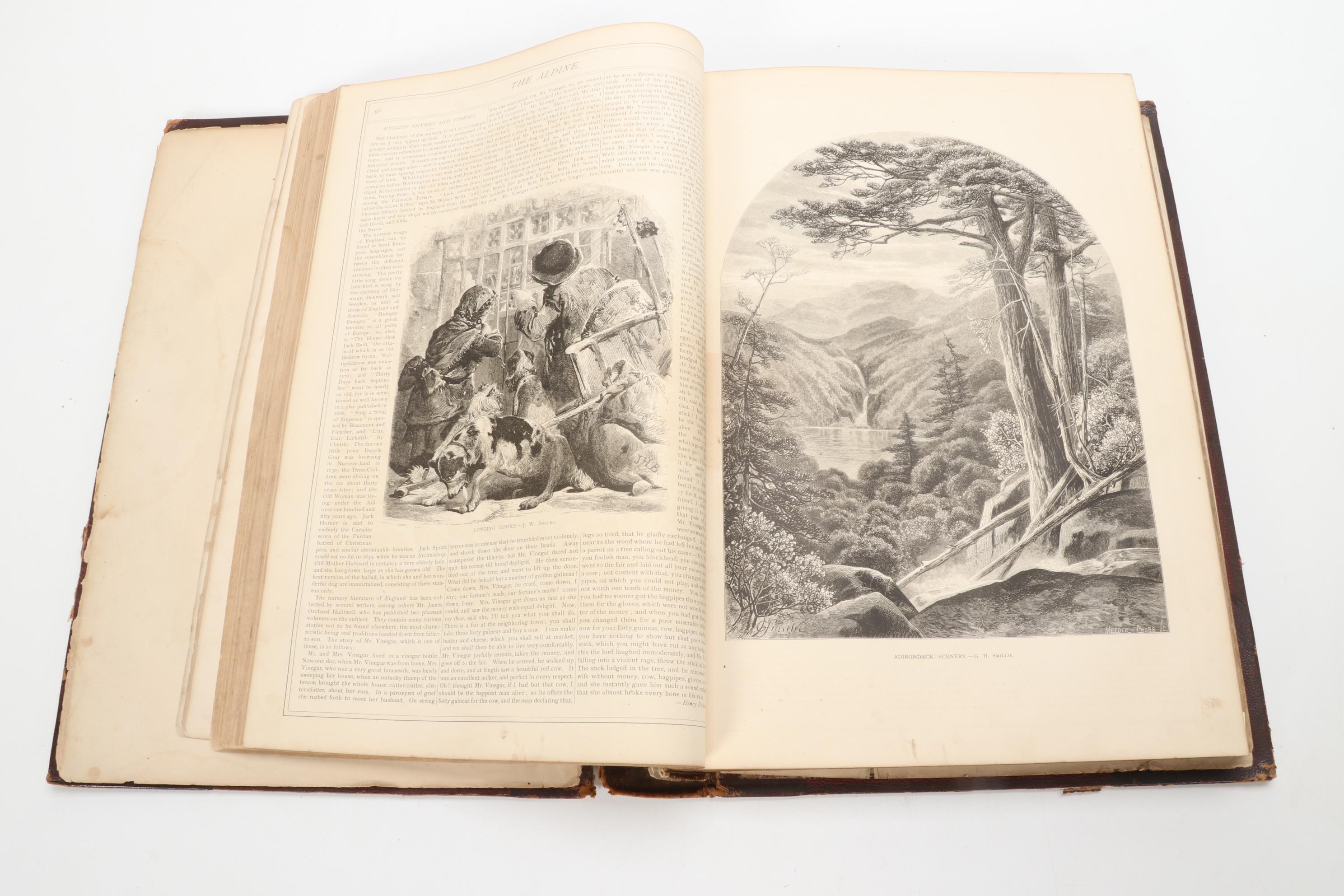 "The Aldine" Art Journal Bound Volumes V and VI, 1872–1873