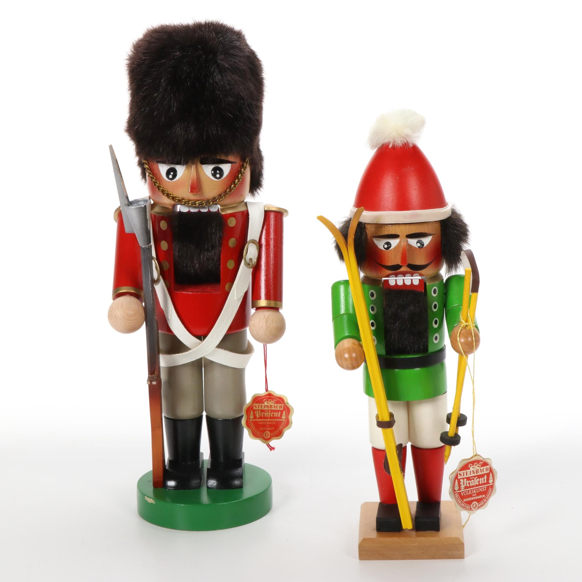 Steinbach "English Royal Guard" and "Skier" Nutcracker, Late 20th Century
