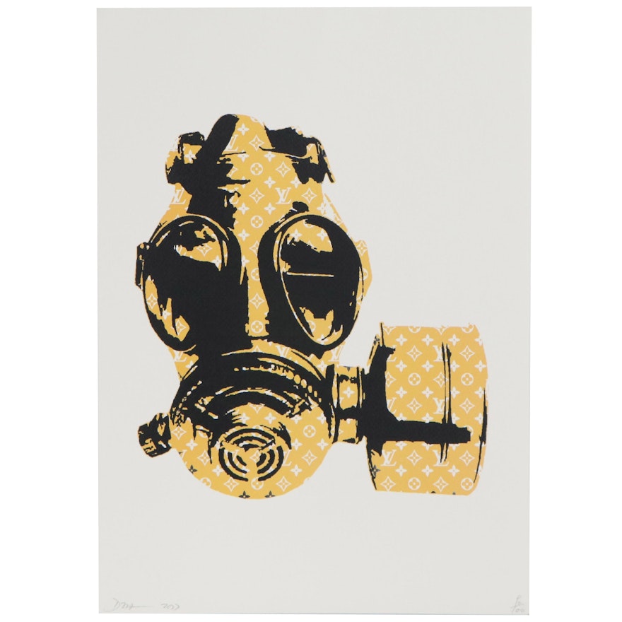 Death NYC Pop Art Graphic Print of Gas Mask, 2017