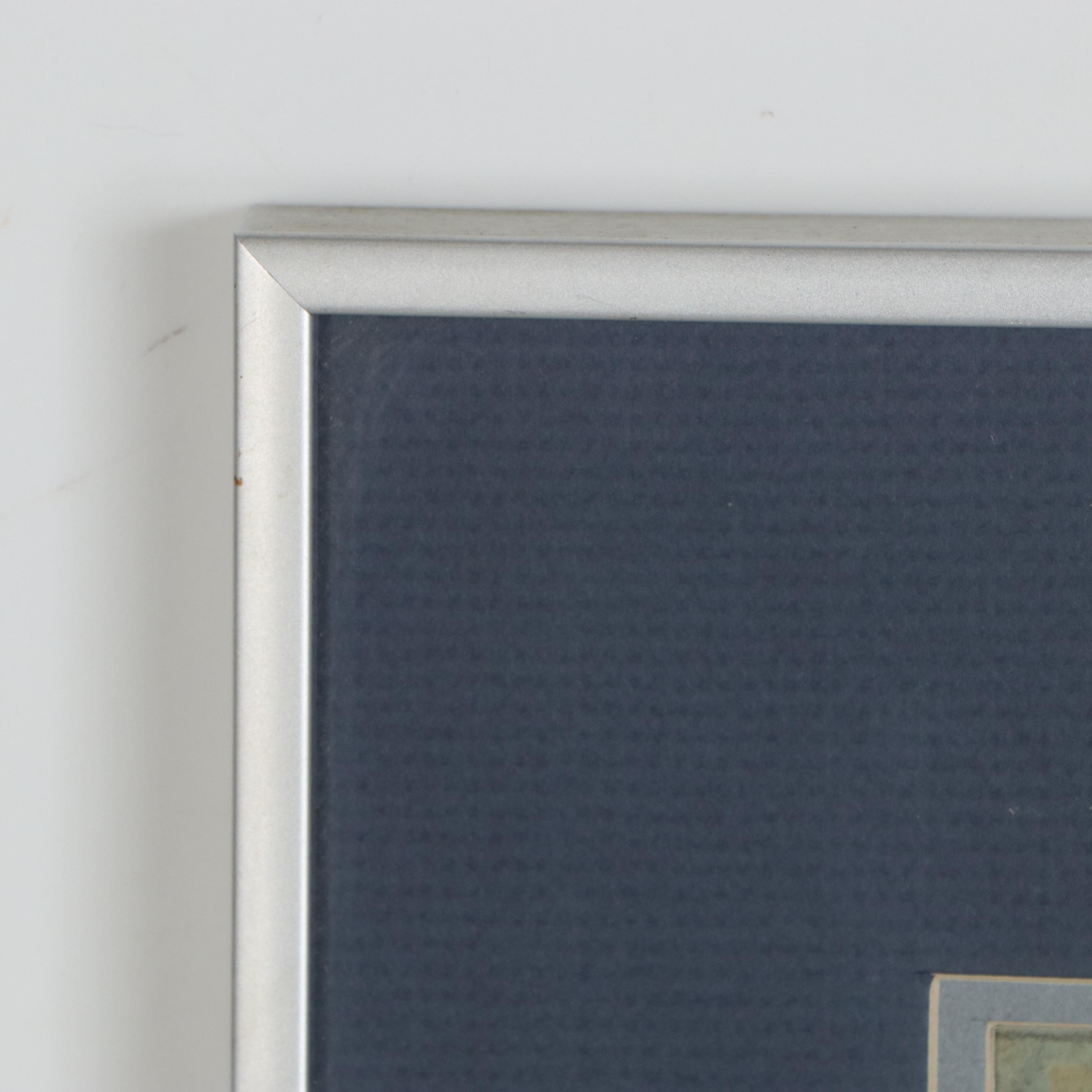 Pauline Colyar Gouache Painting of a Cabin in the Woods, Early 20th Century