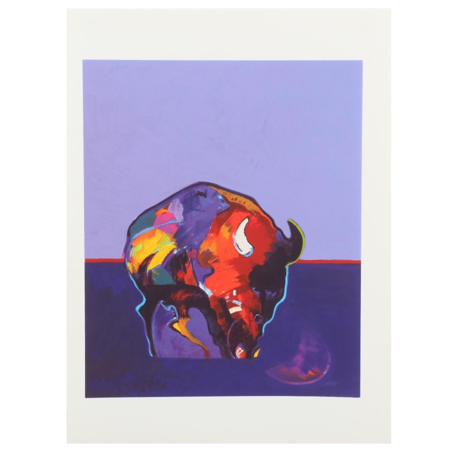 John Nieto Serigraph "Buffalo Medicine," 1996