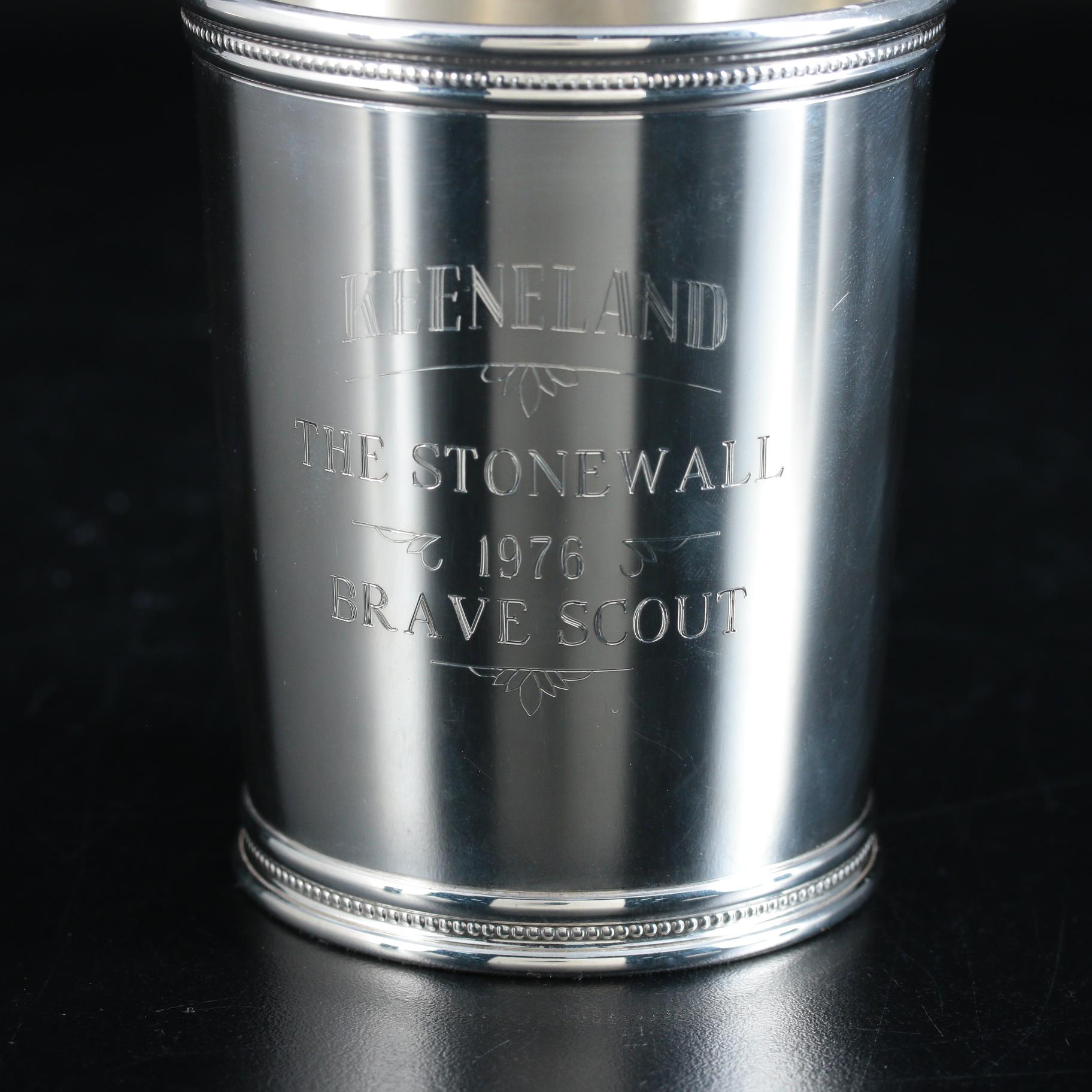 Mark J. Scearce Sterling Silver Keeneland Commemorative Presidential Julep Cup