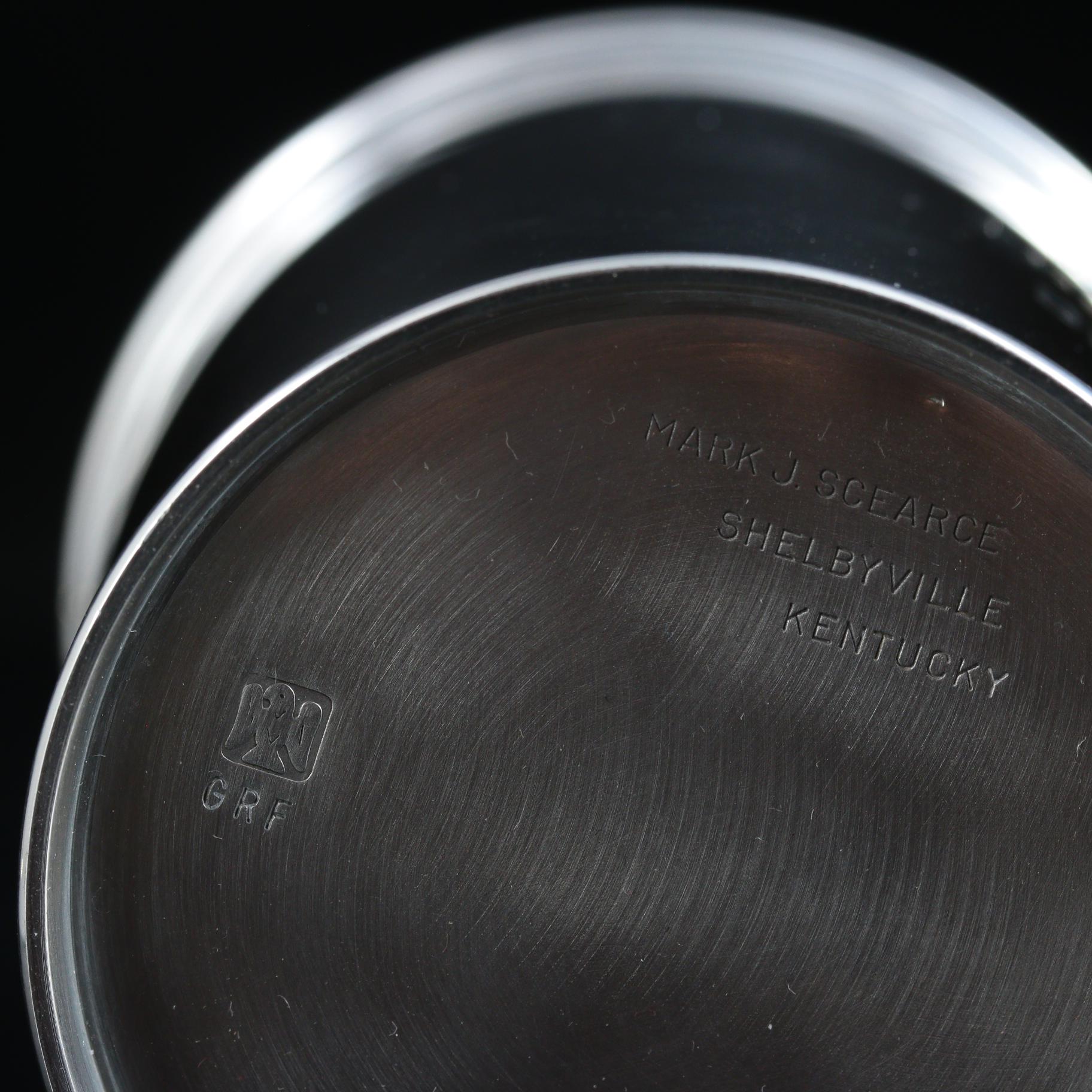 Mark J. Scearce Sterling Silver Keeneland Commemorative Presidential Julep Cup