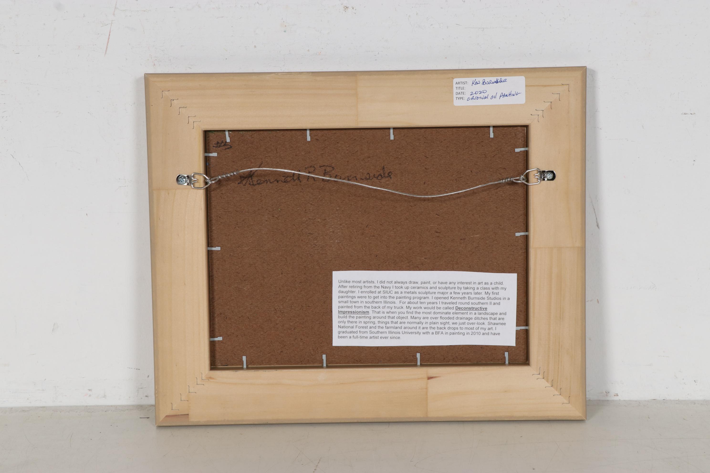 Kenneth R. Burnside River Landscape Oil Painting, 2020