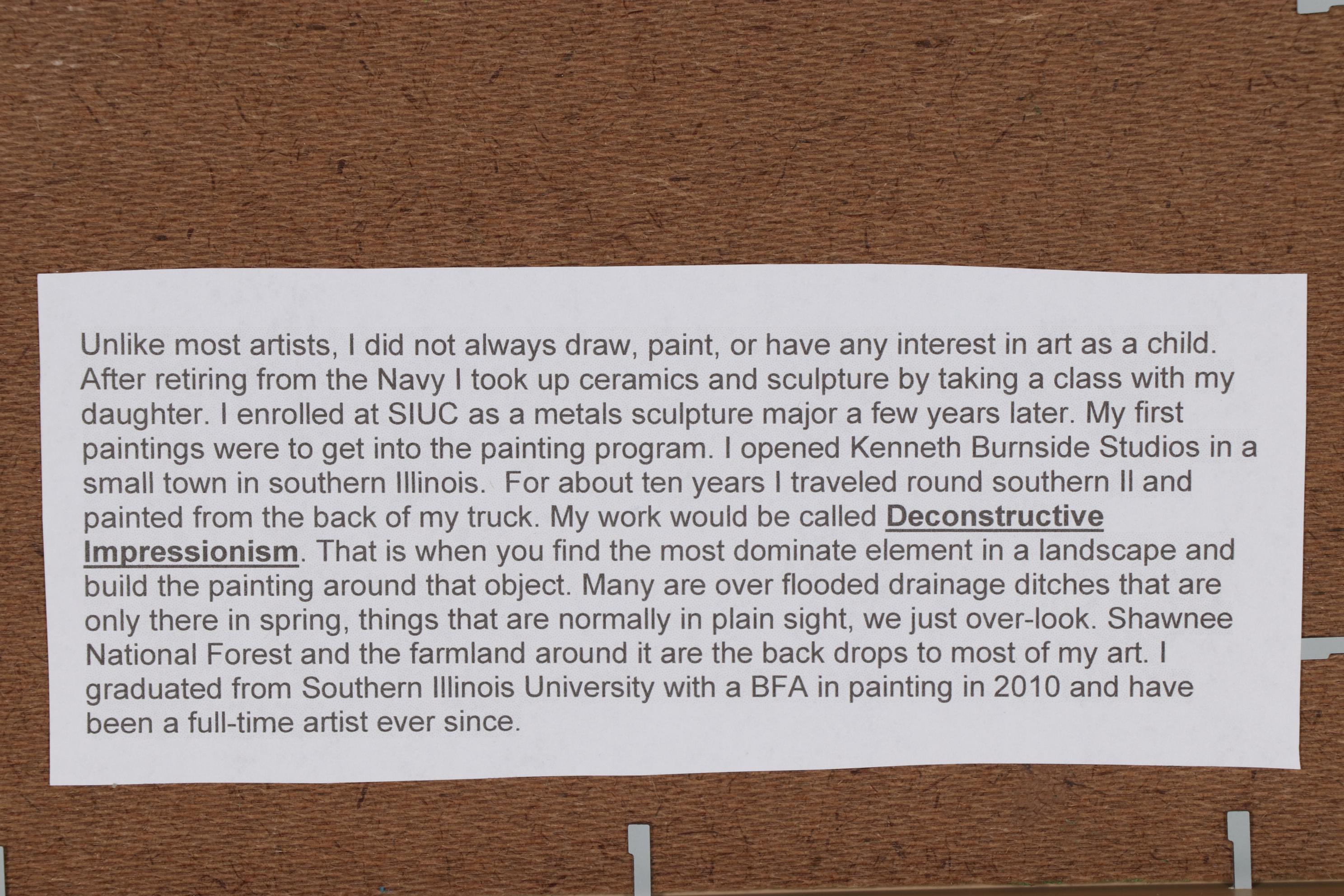 Kenneth R. Burnside River Landscape Oil Painting, 2020