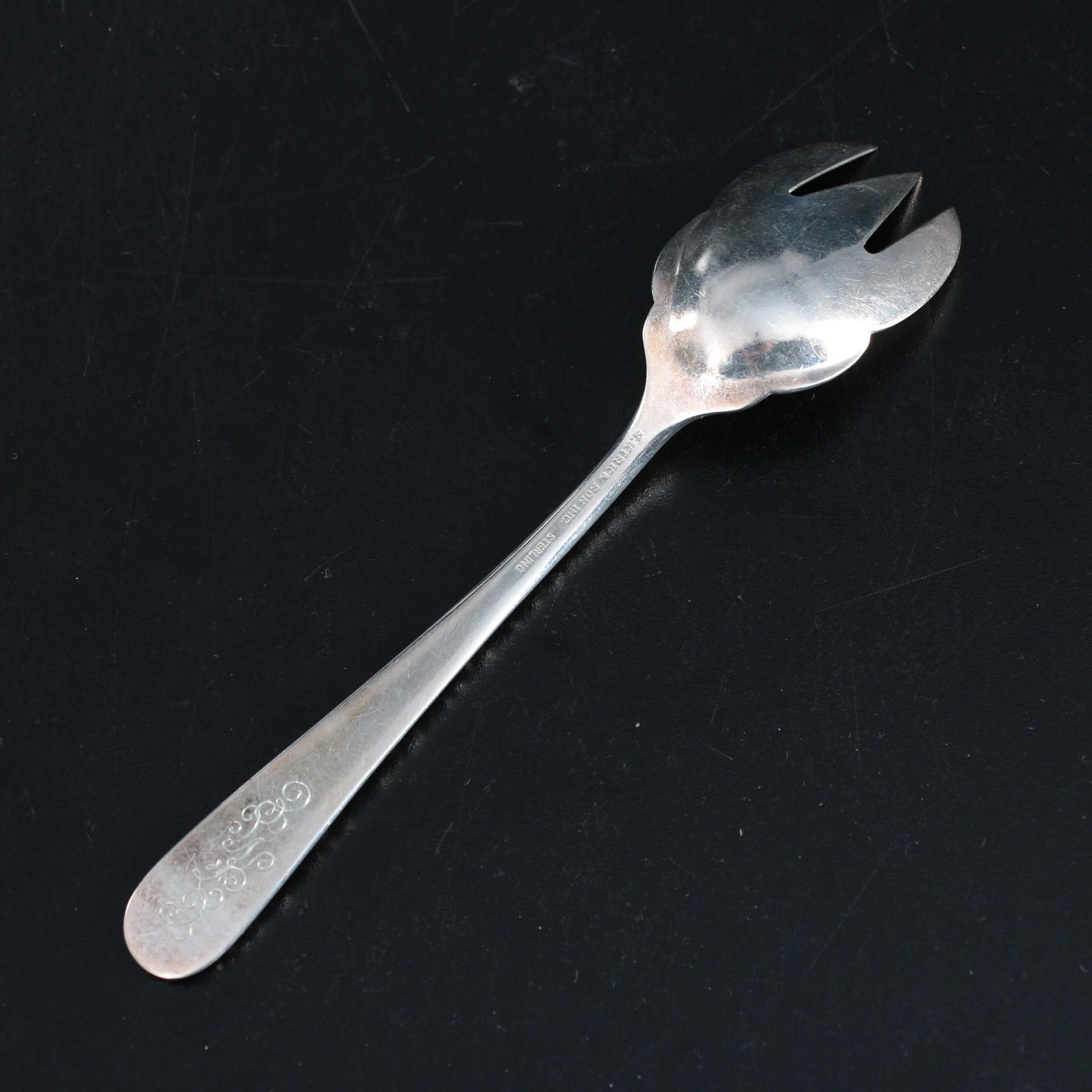 S. Kirk & Son "Repoussé" Sterling Silver Ice Cream Forks