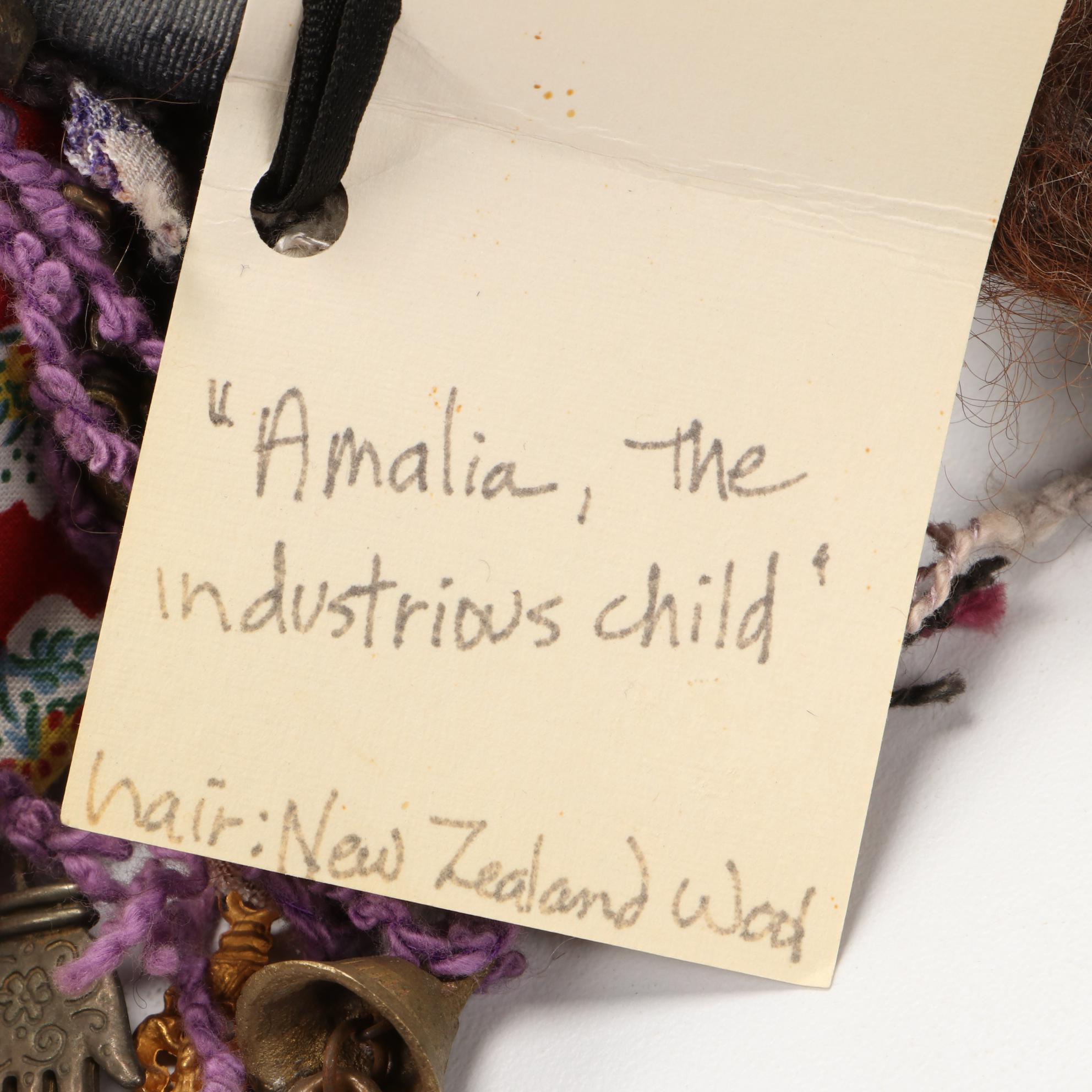 Designs by Gretchen "Amalia the Industrious Child" Hand-Crafted Doll
