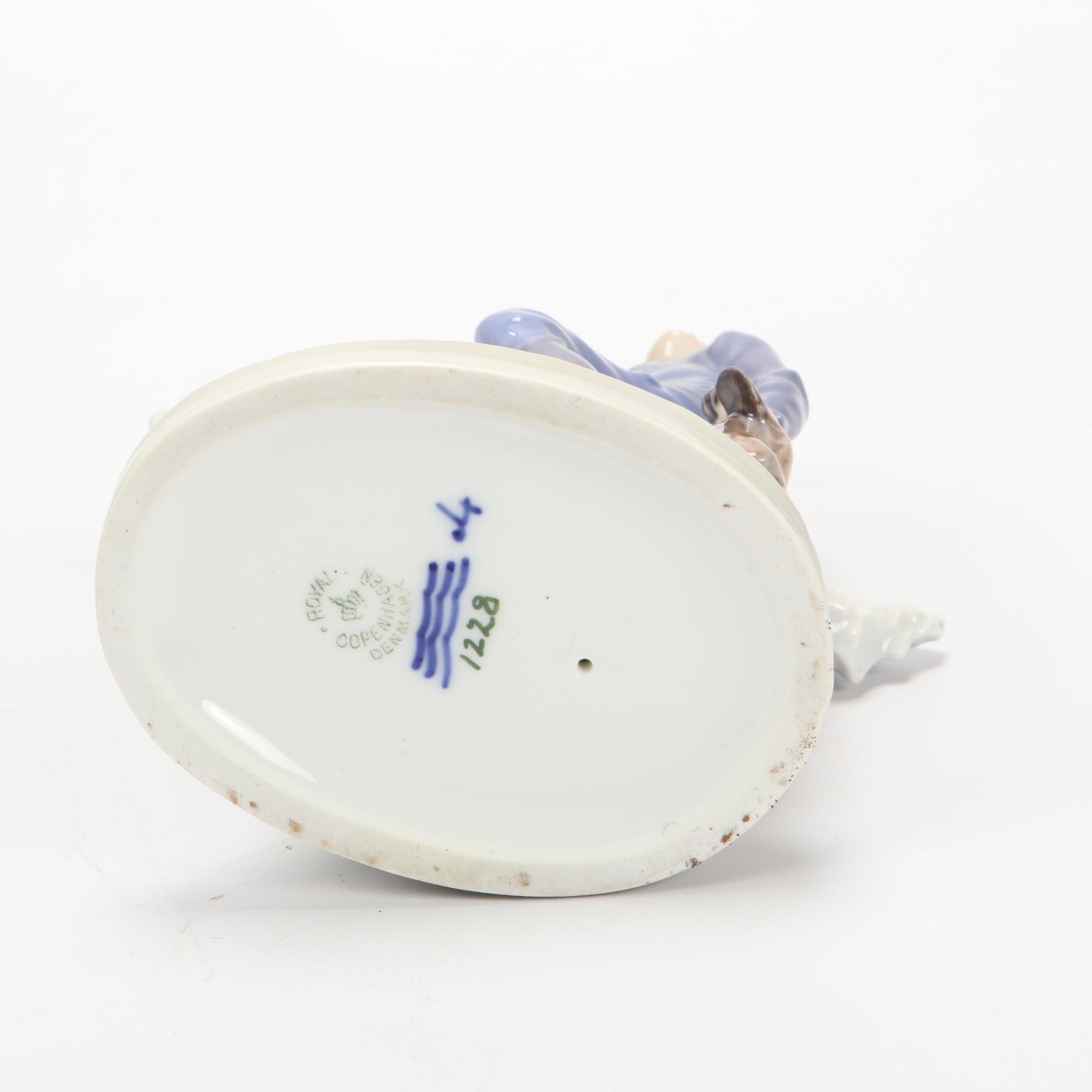 Royal Copenhagen Hans Clodhopper "Boy on Goat" Porcelain Figurine