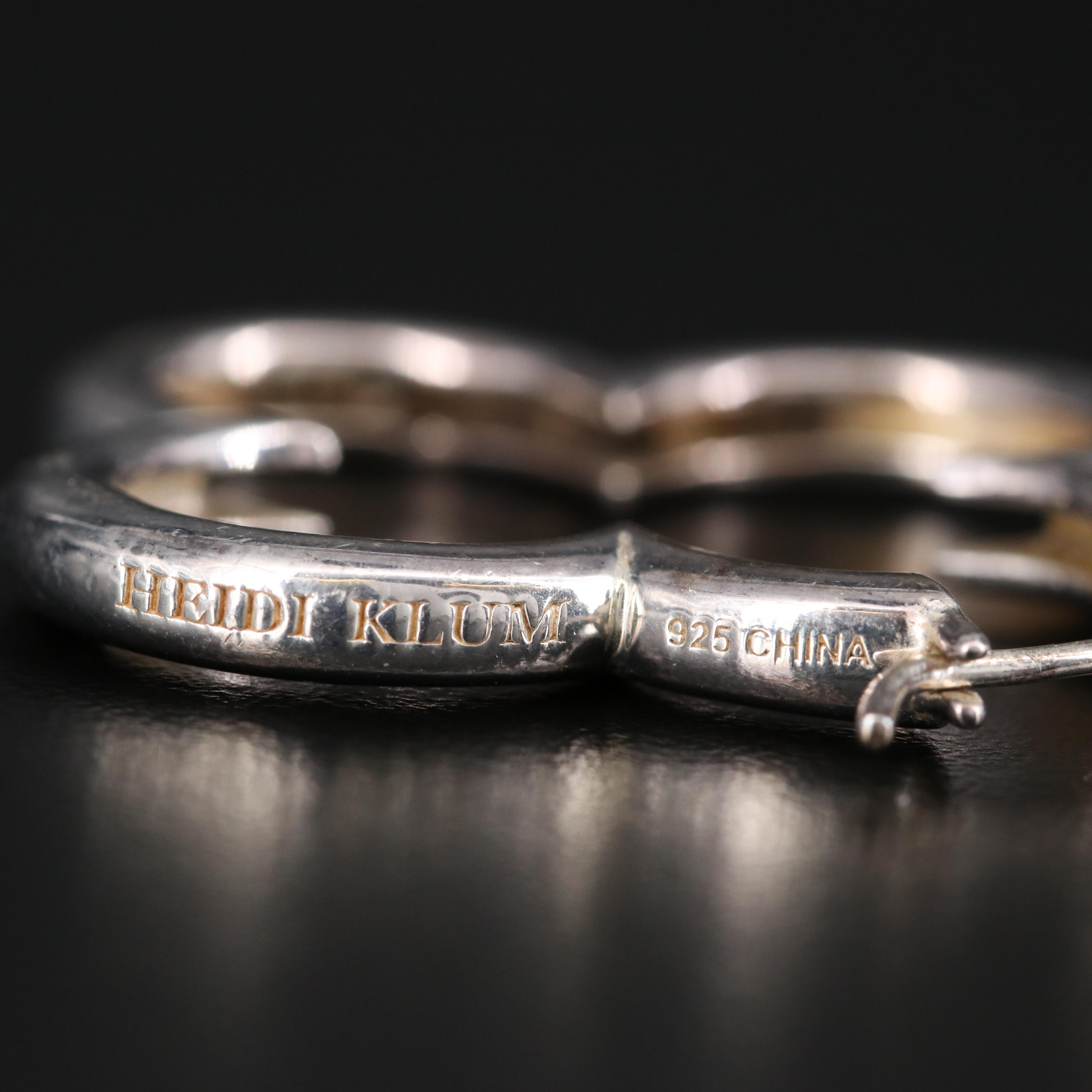 Collection of Earrings Including Heidi Klum Sterling Silver Clover Earrings