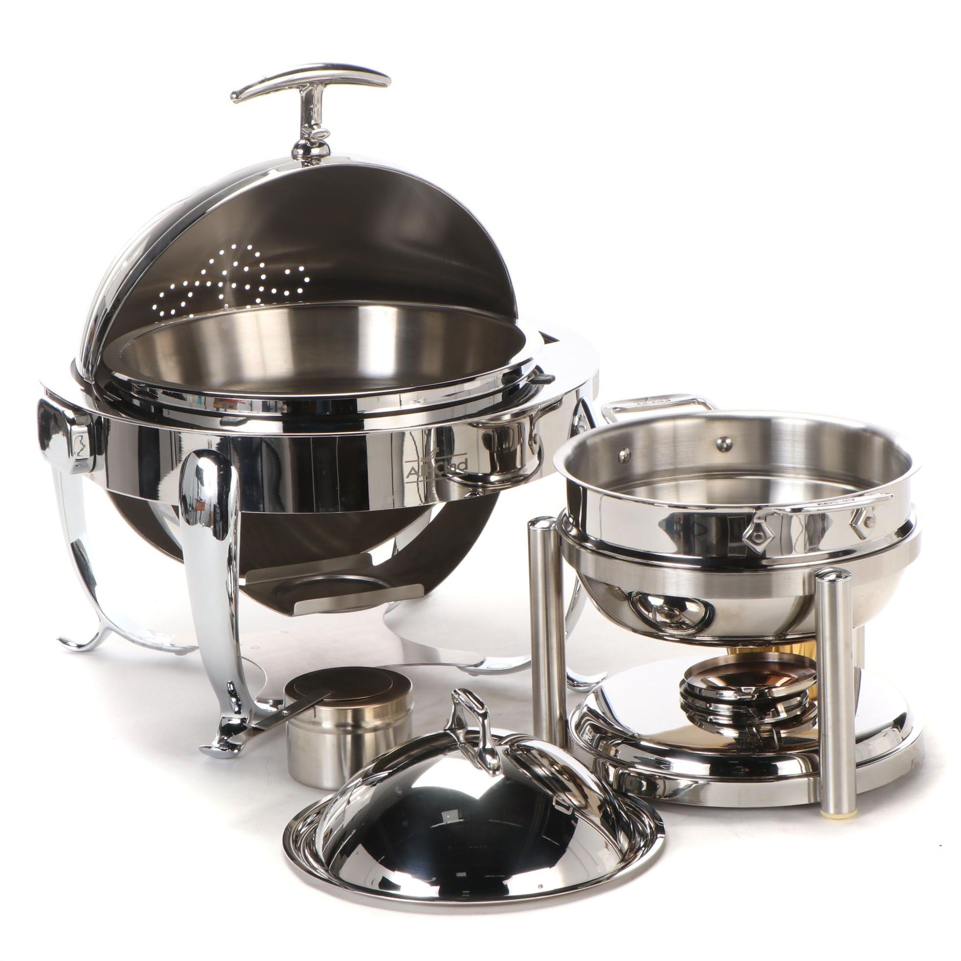 All-Clad Home Catering Collection Stainless Steel Round Chafing Dishes