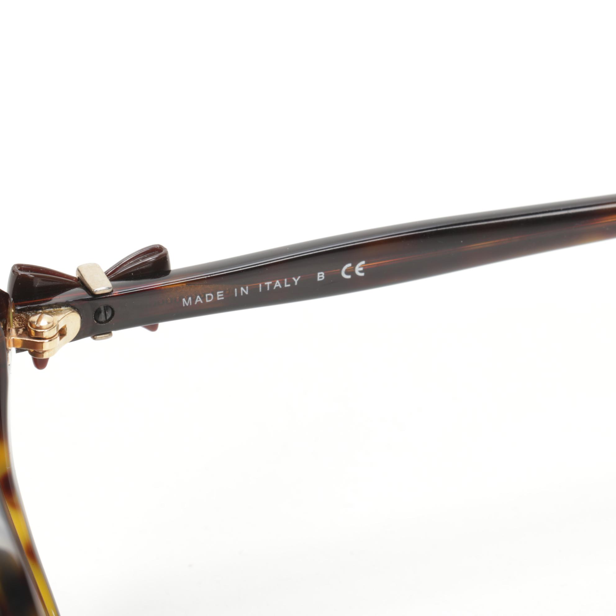 Chanel CC 5205-A Bow Sunglasses in Brown Tortoise with Case