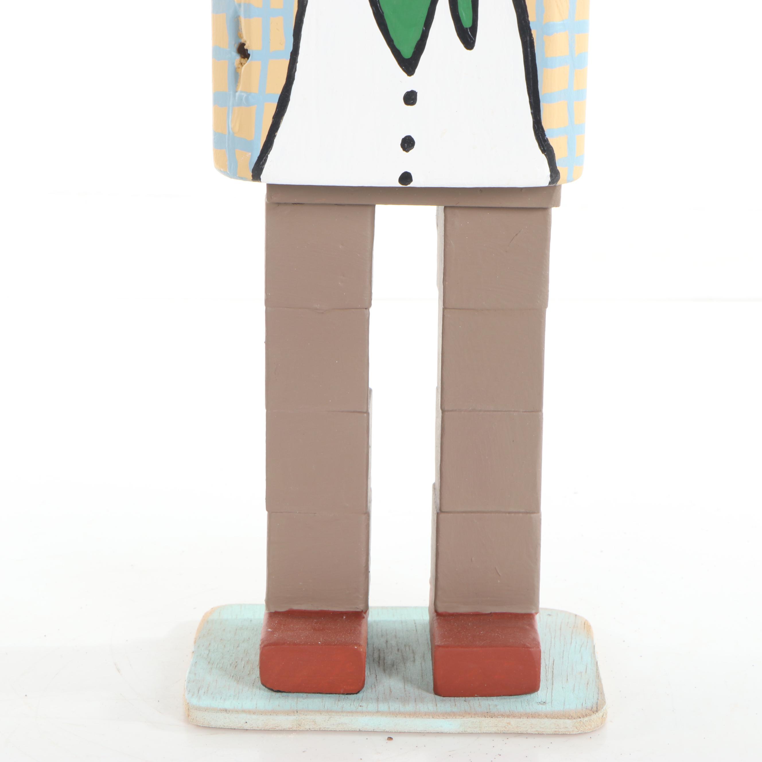 Tony Dotson Folk Art Sculpture "Motivational Speaker," 2017