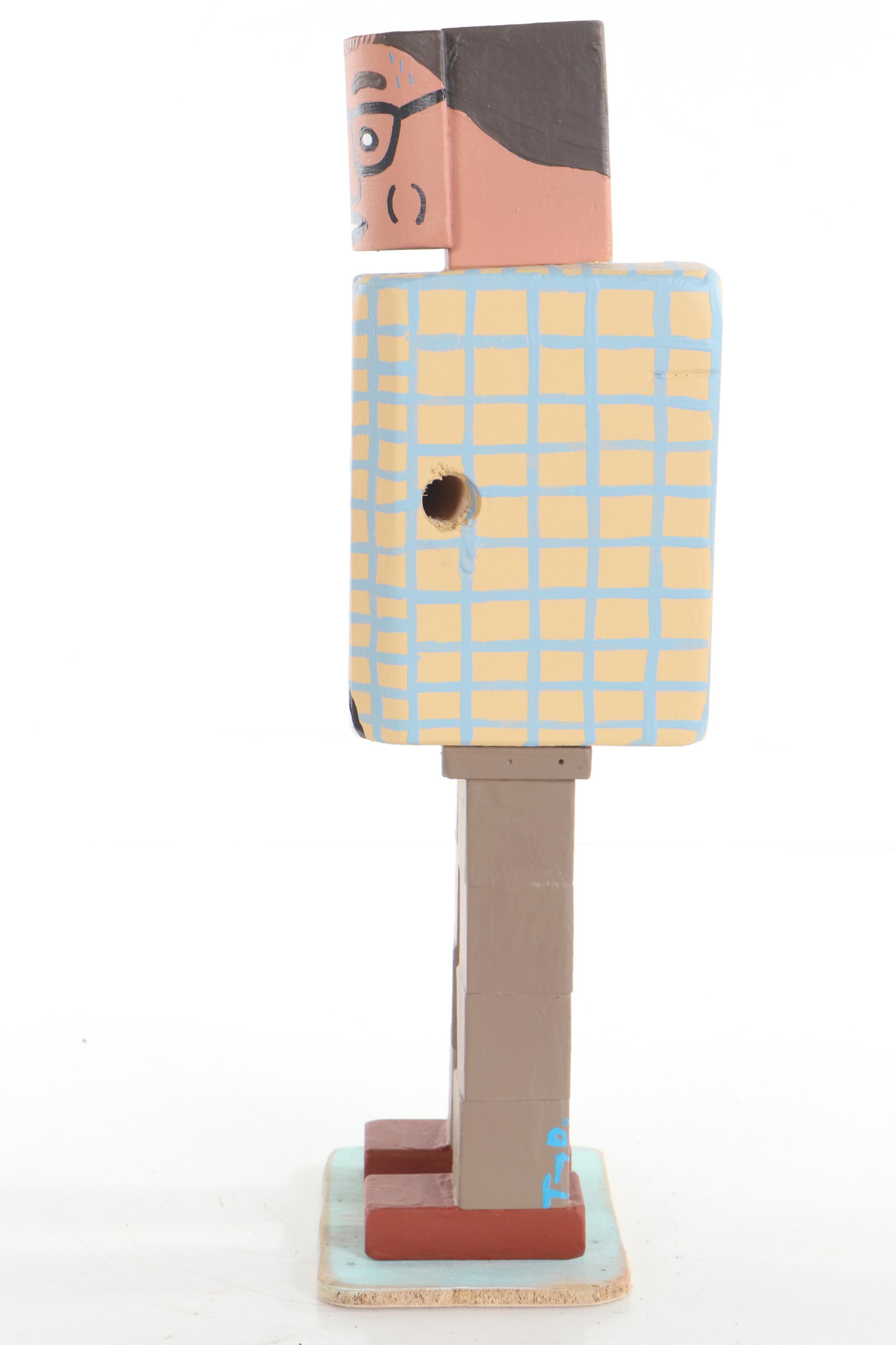 Tony Dotson Folk Art Sculpture "Motivational Speaker," 2017