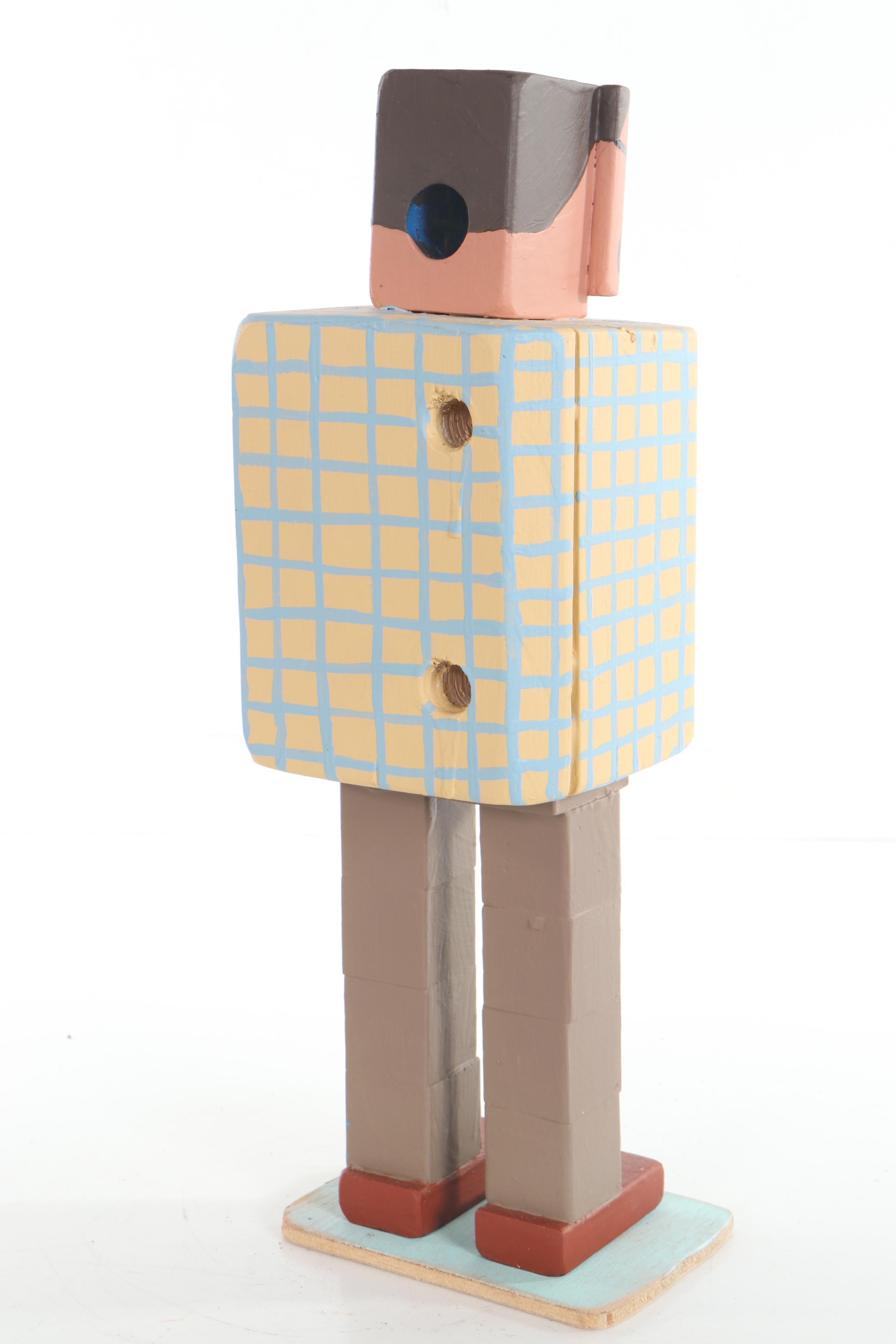 Tony Dotson Folk Art Sculpture "Motivational Speaker," 2017