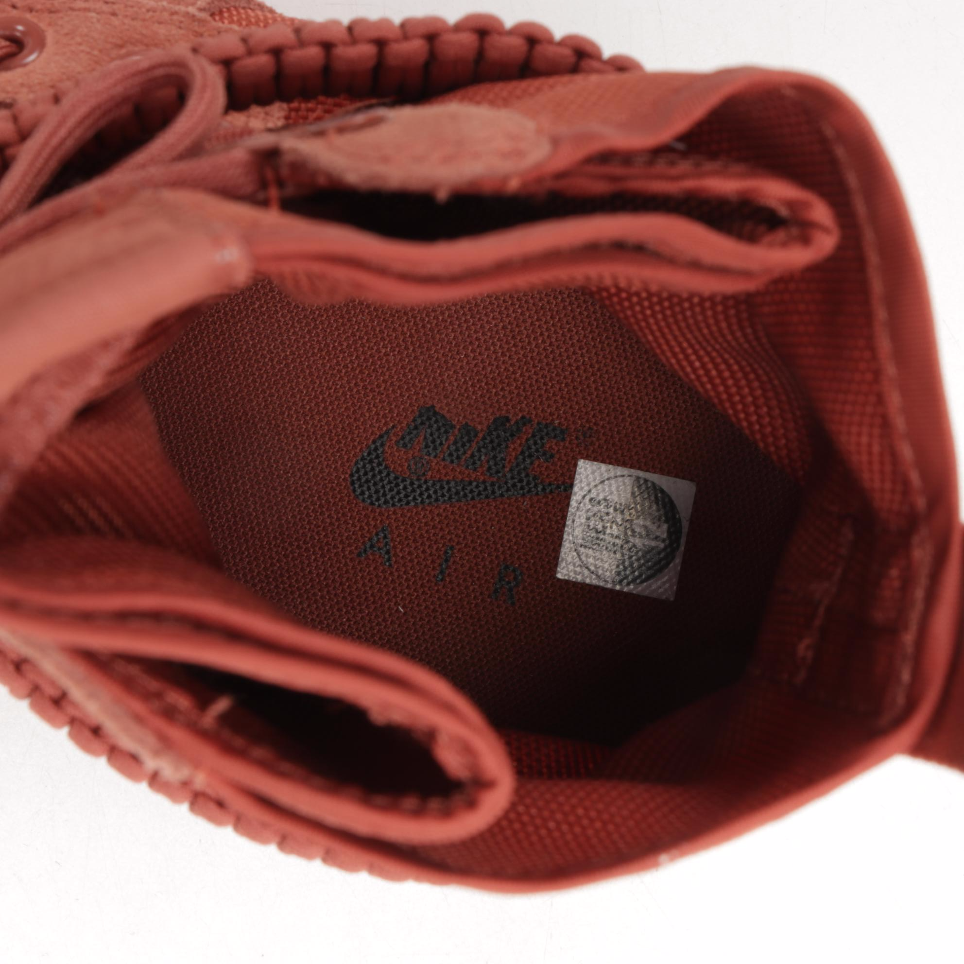 Nike Suede SF Air Force 1 Mid in Praline and Dark Russet