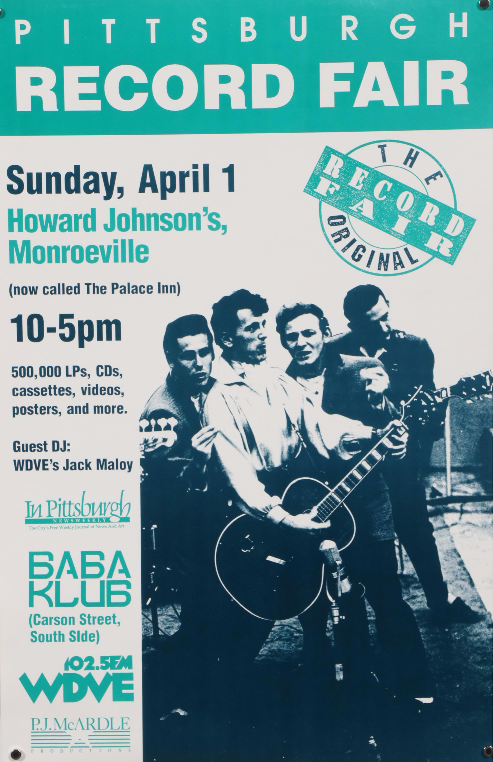 The Blue Caps Commemorative Pittsburgh Record Fair Poster