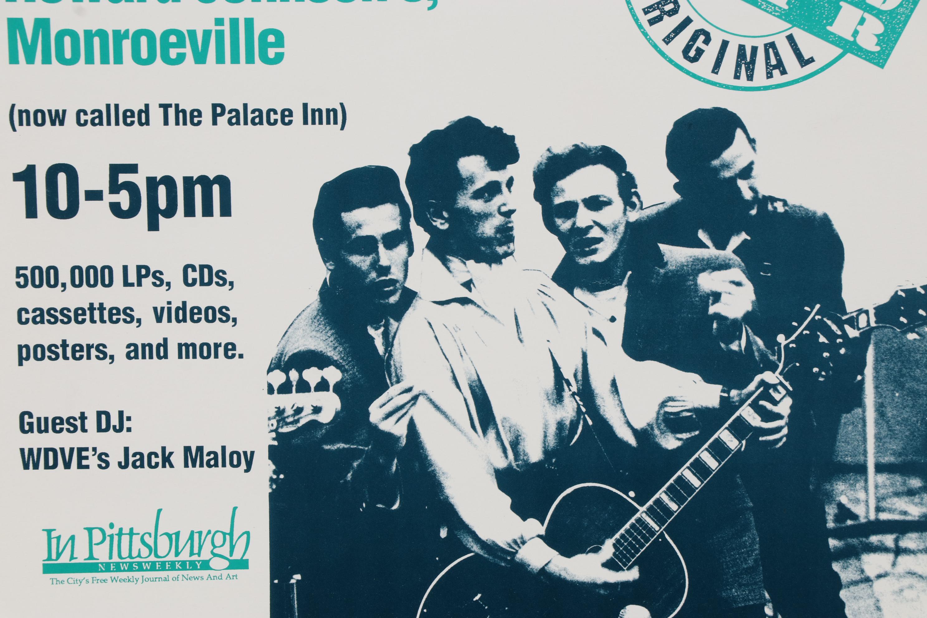 The Blue Caps Commemorative Pittsburgh Record Fair Poster