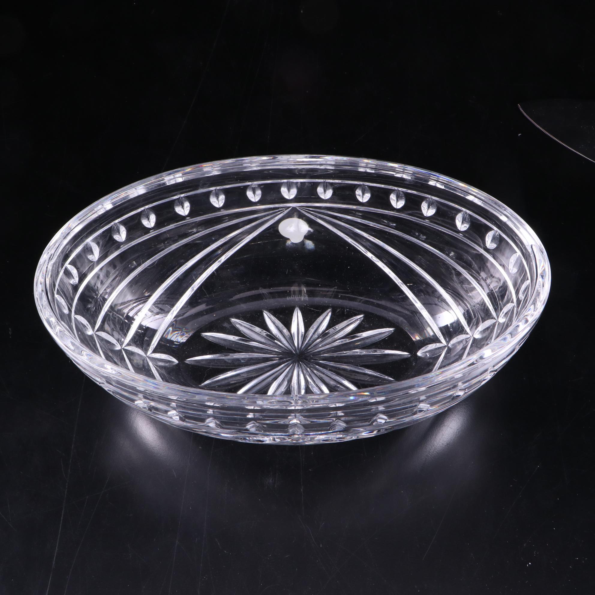 Waterford "Overture" Crystal Bowl and Waterford Crystal Cake Server