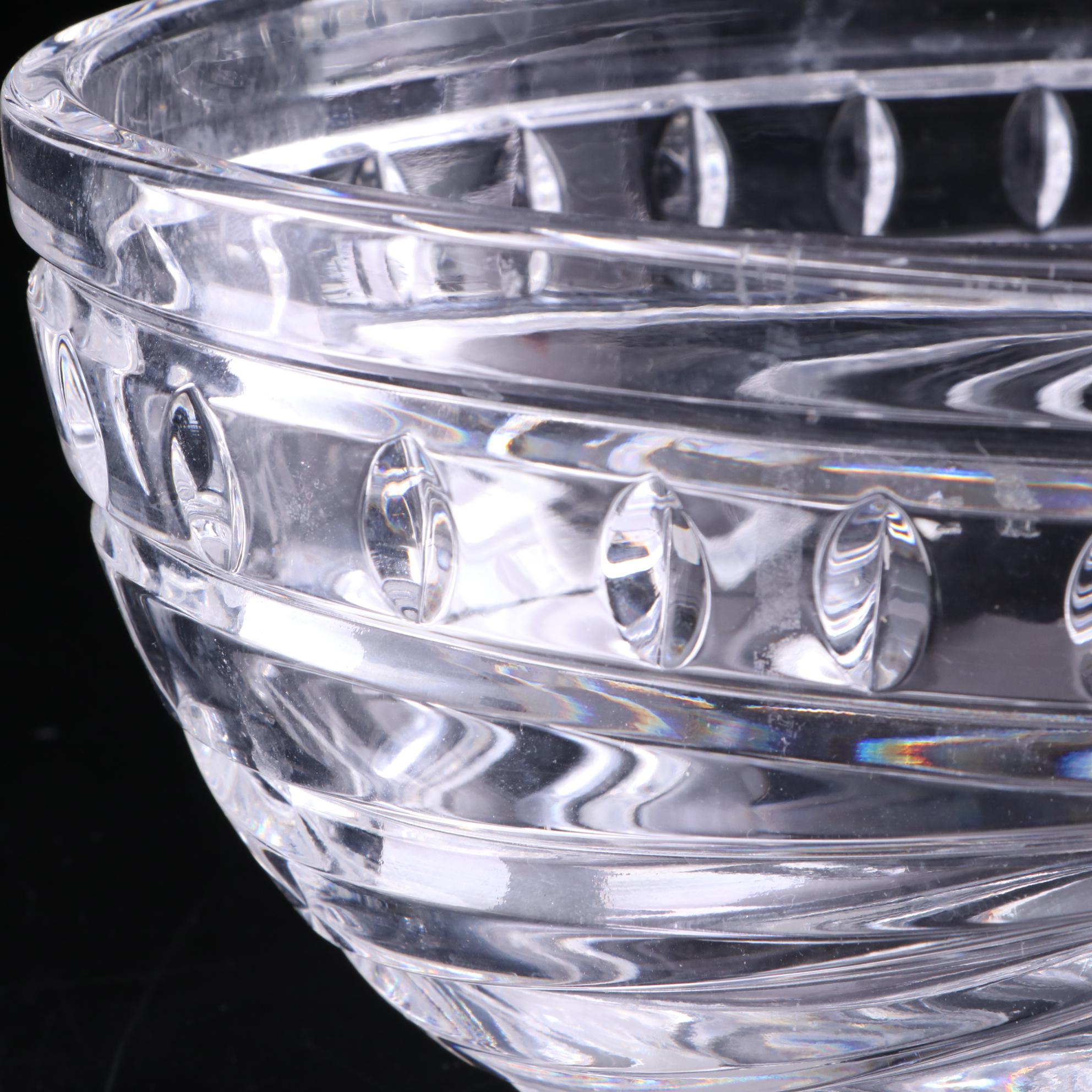 Waterford "Overture" Crystal Bowl and Waterford Crystal Cake Server