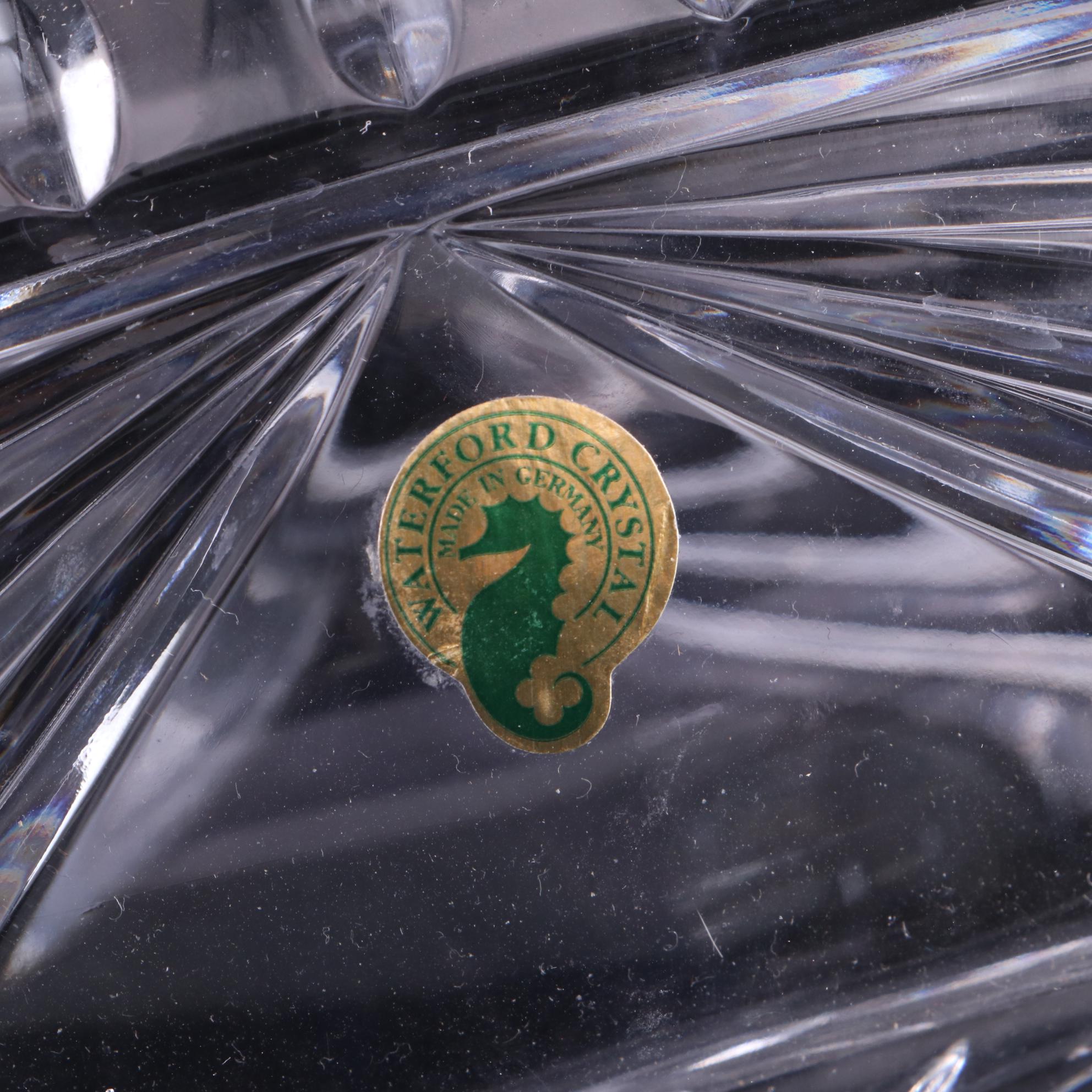 Waterford "Overture" Crystal Bowl and Waterford Crystal Cake Server